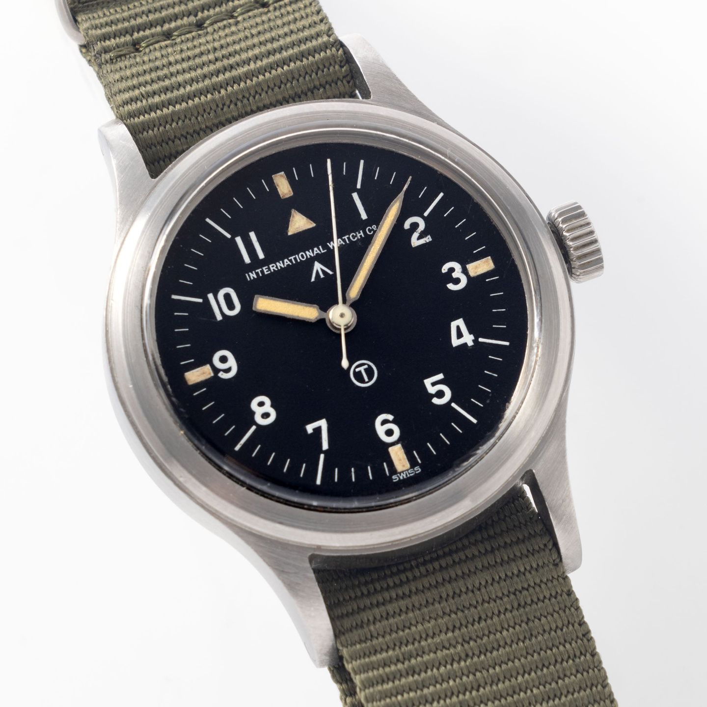 IWC Pilot Mark 6B/346 (1952) - Zwart wijzerplaat 36mm Staal (2/8)