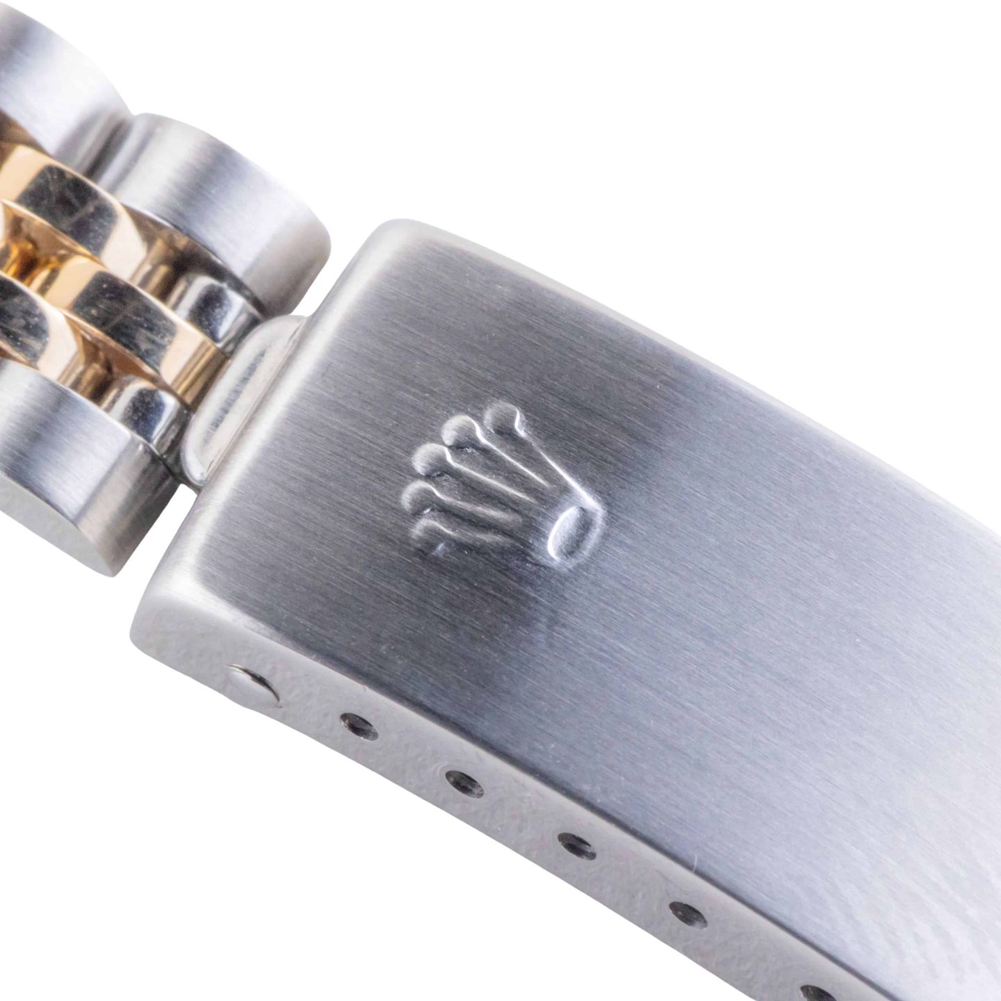 Rolex Lady-Datejust 69173 (1990) - White dial 26 mm Gold/Steel case (7/8)