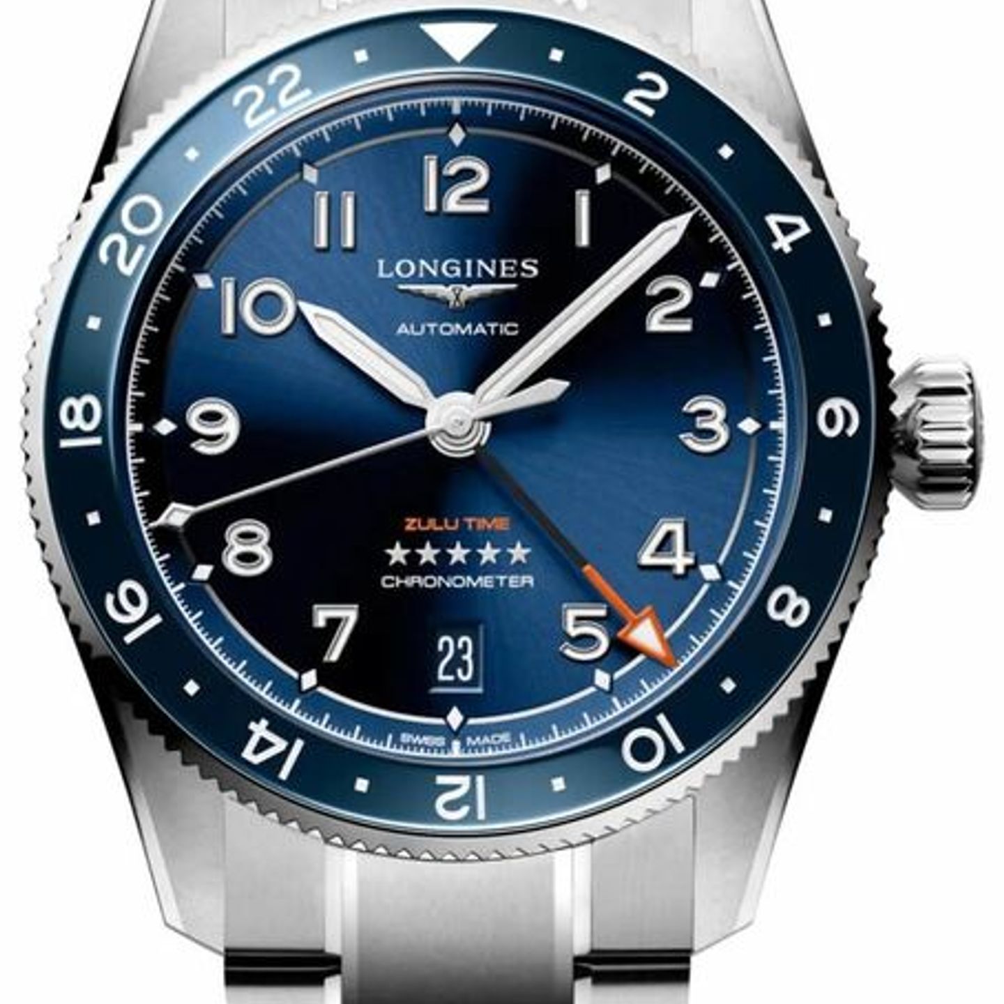 Longines Spirit L3.802.4.93.6 (2025) - Blauw wijzerplaat 39mm Staal (1/1)