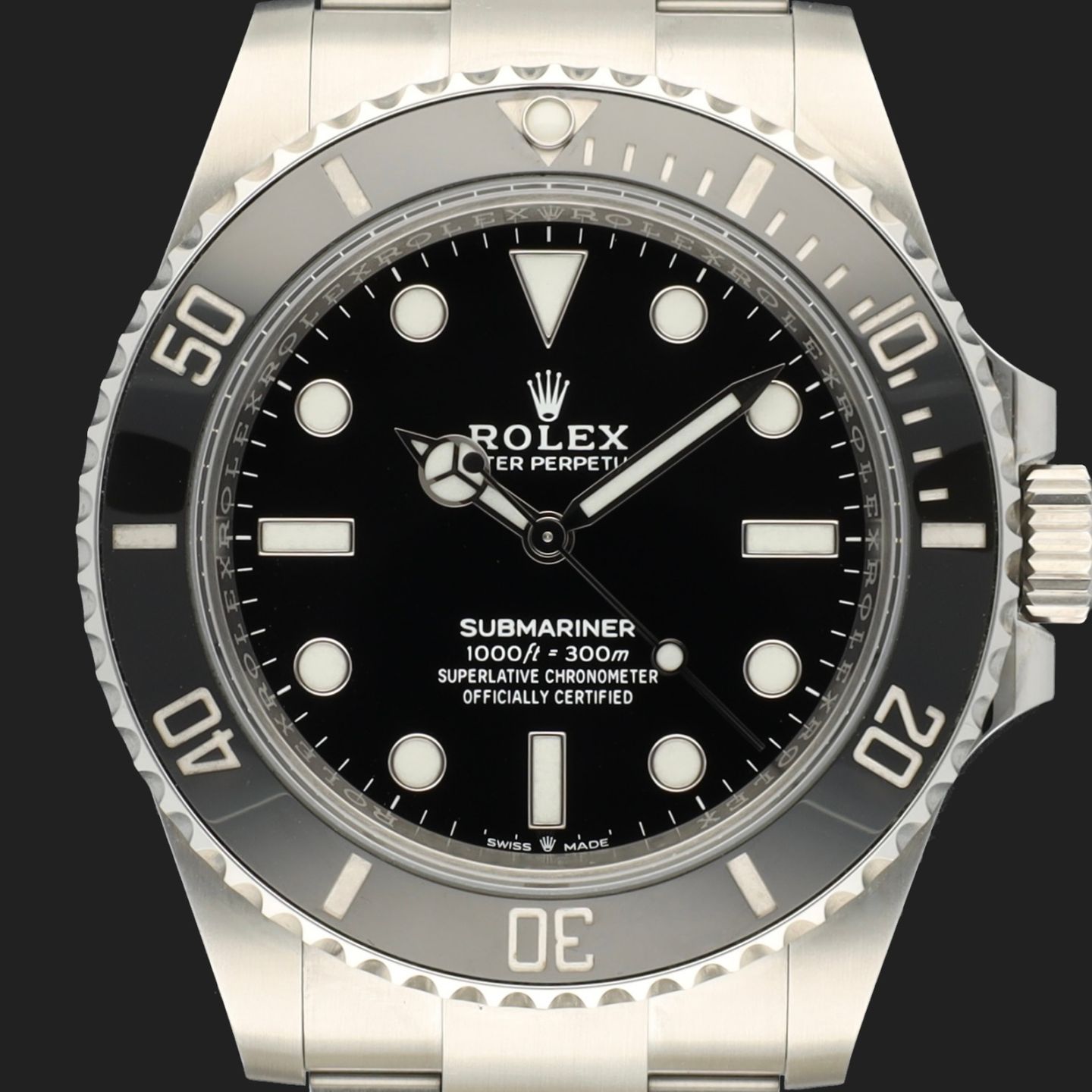 Rolex Submariner No Date 124060 (2020) - Zwart wijzerplaat 41mm Staal (2/8)