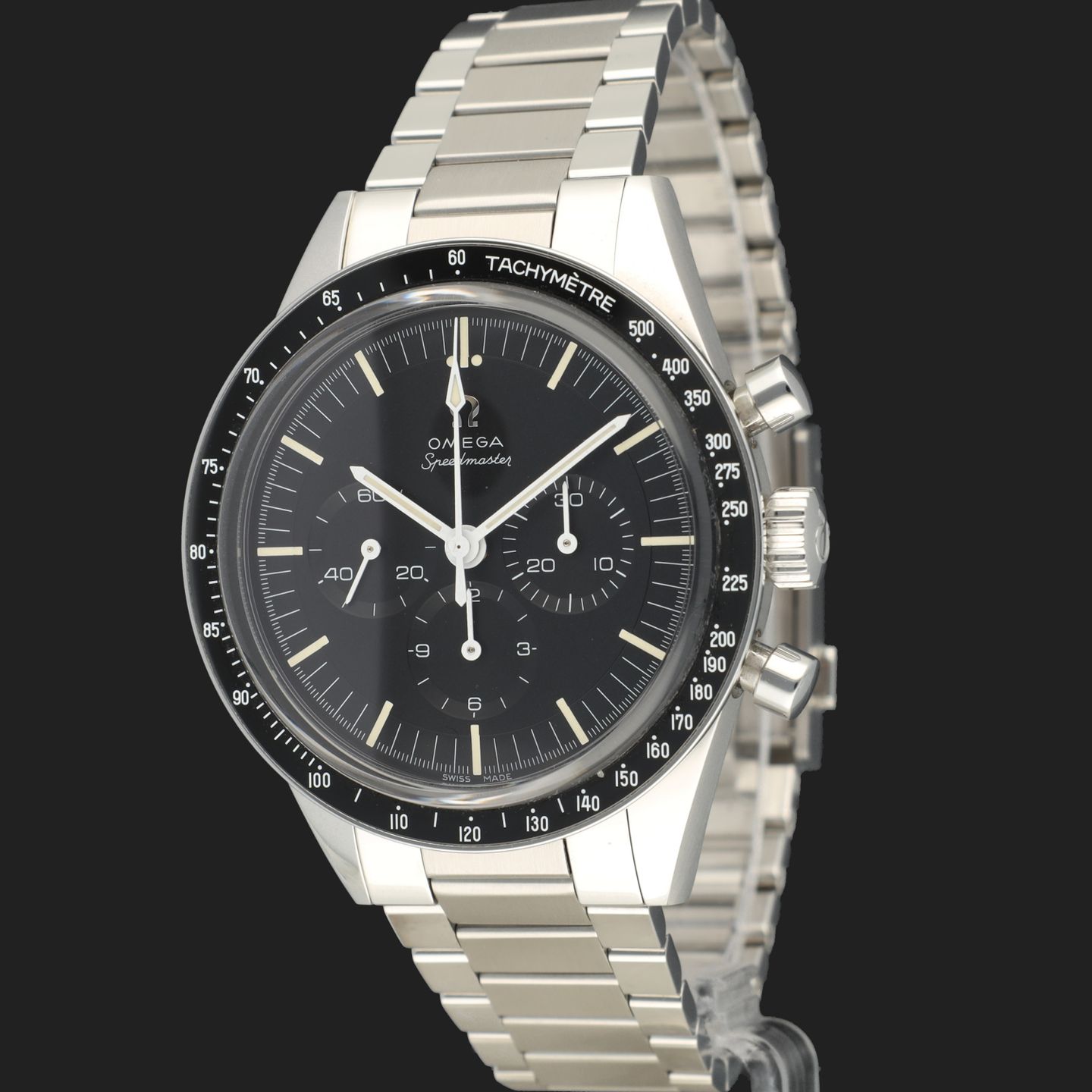 Omega Speedmaster Professional Moonwatch 311.30.40.30.01.001 (2022) - Black dial 40 mm Steel case (1/8)