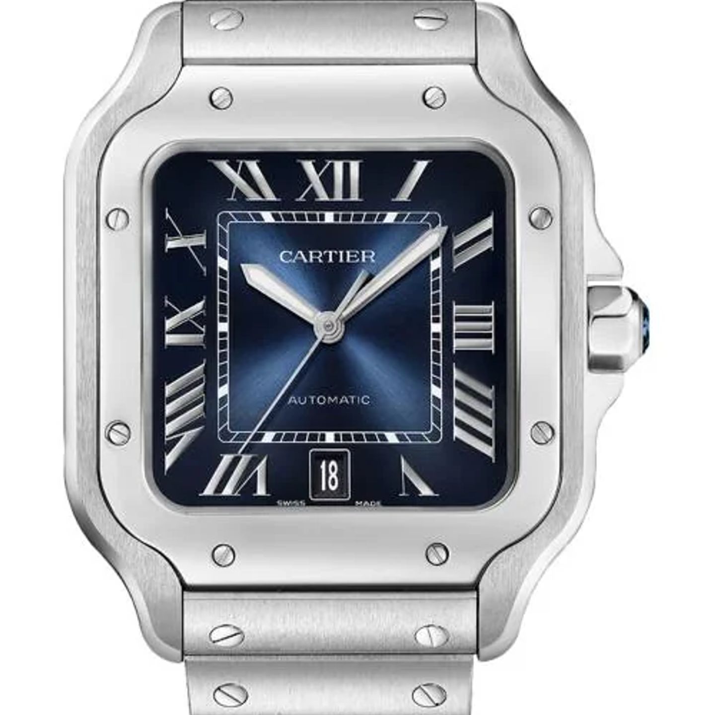 Cartier Santos WSSA0071 (2026) - Blauw wijzerplaat 40mm Staal (1/1)