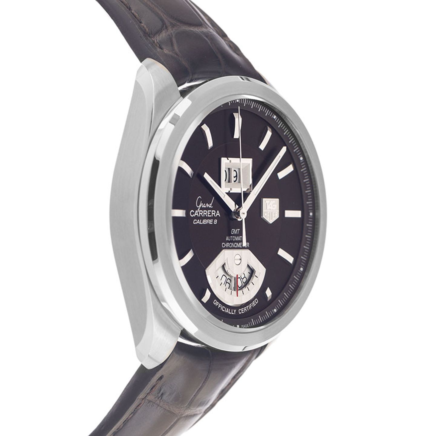 TAG Heuer Grand Carrera WAV5113.FC6230 (2010) - Bruin wijzerplaat 43mm Staal (5/7)
