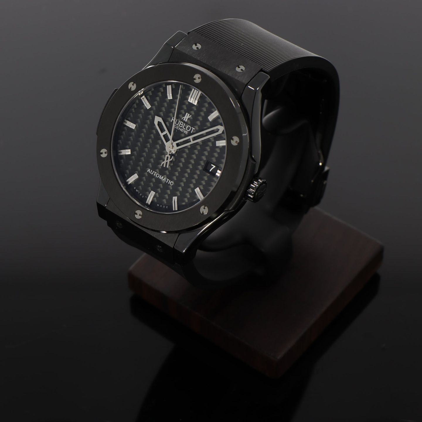 Hublot Classic Fusion 511.CM.1770.RX (2012) - Black dial 45 mm Ceramic case (3/8)