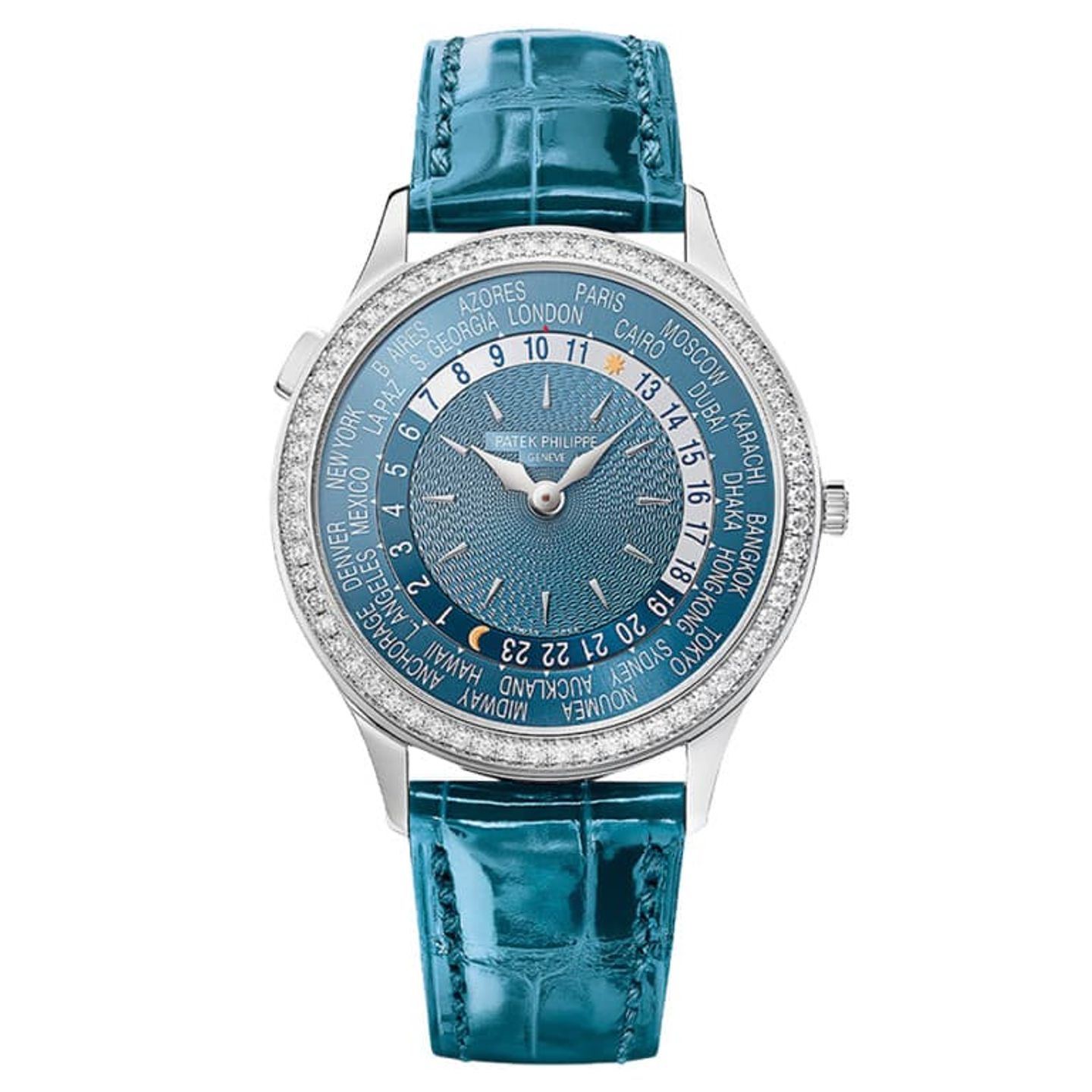 Patek Philippe World Time 7130G-016 (2023) - Blauw wijzerplaat 36mm Witgoud (1/1)