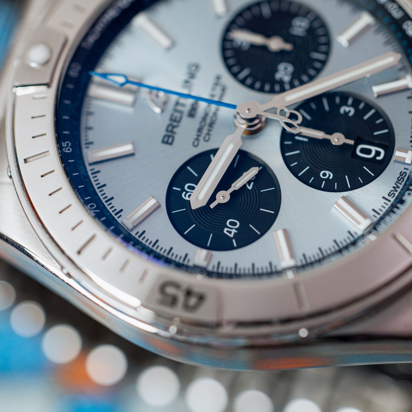 Breitling Chronomat 42 PB0134101C1S1 (2023) - Blue dial 42 mm Steel case (5/7)