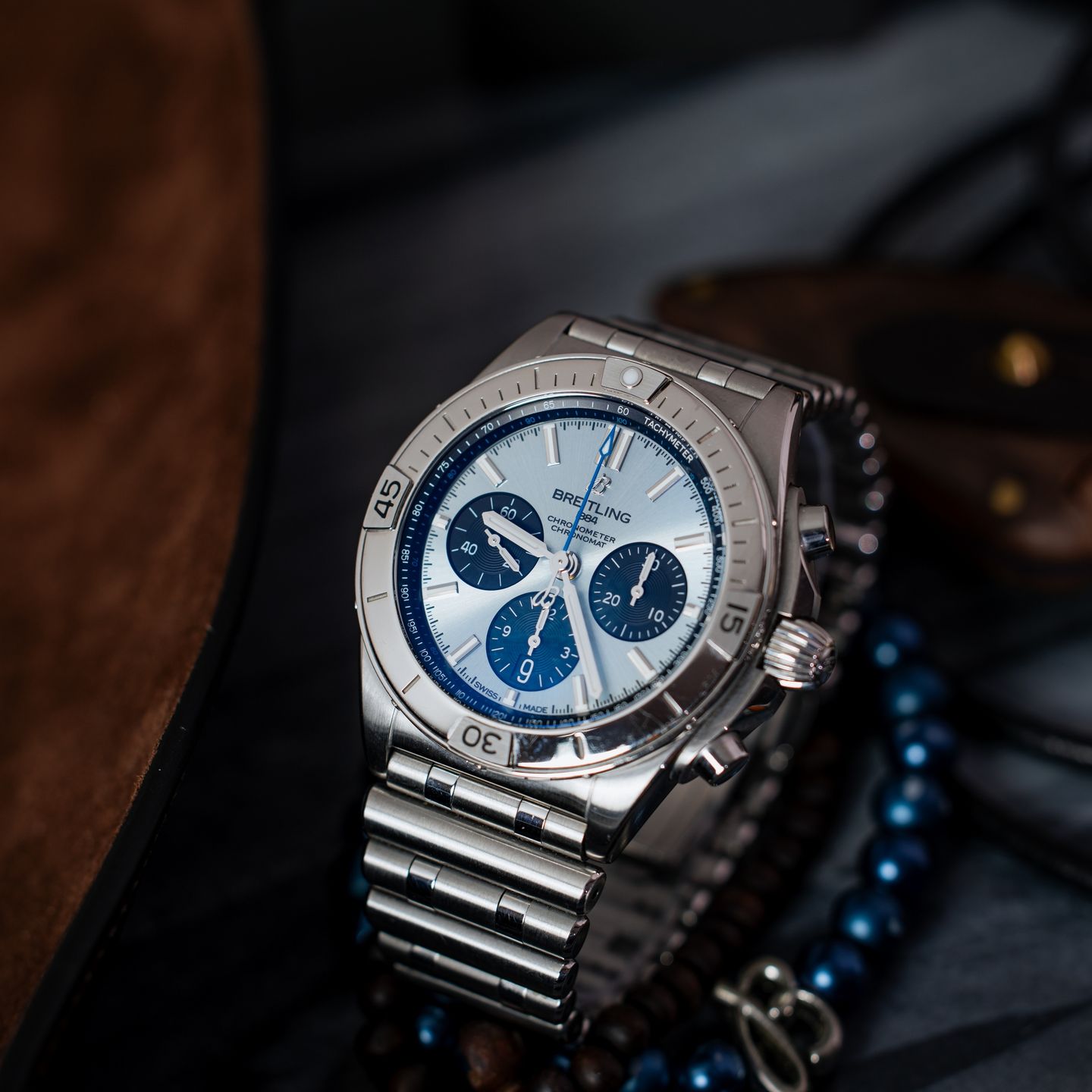 Breitling Chronomat 42 PB0134101C1S1 (2023) - Blue dial 42 mm Steel case (2/7)