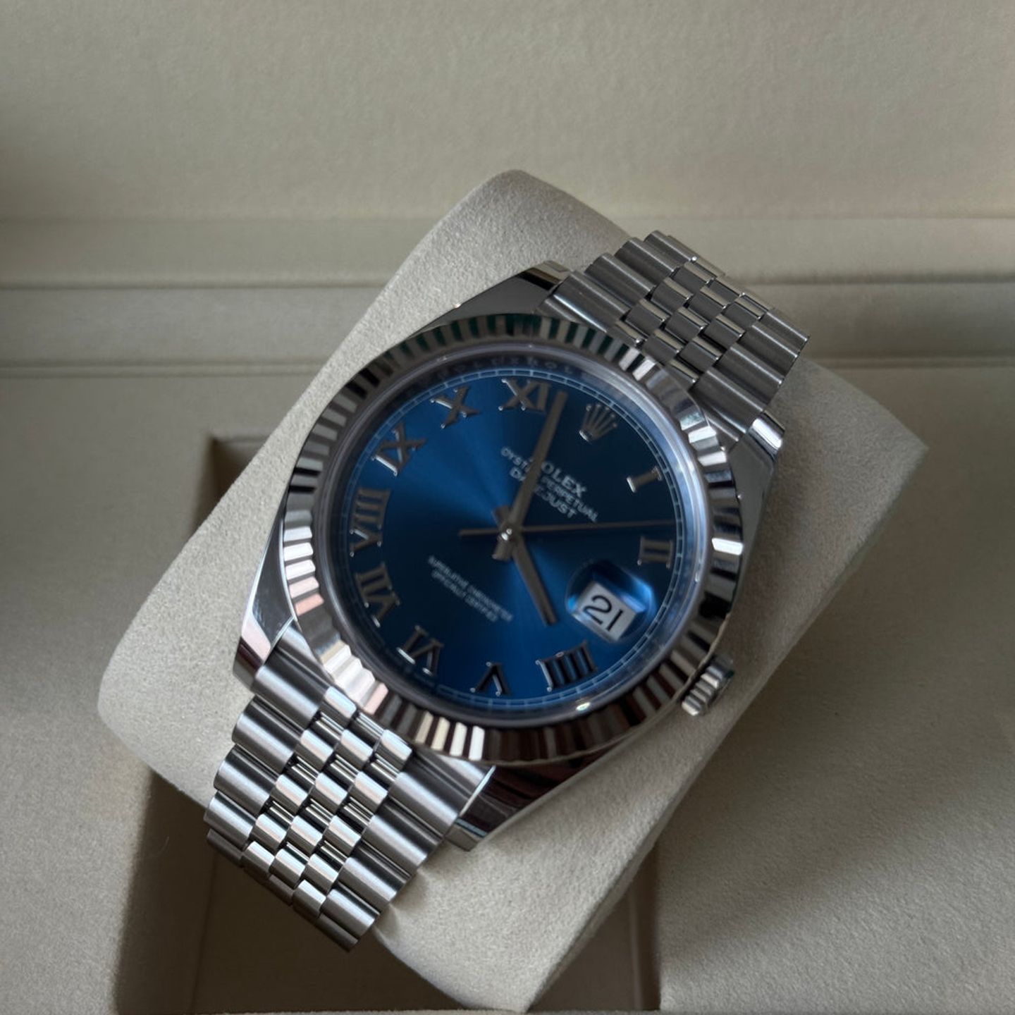 Rolex Datejust 41 126334 (2025) - Blue dial 41 mm Steel case (5/5)