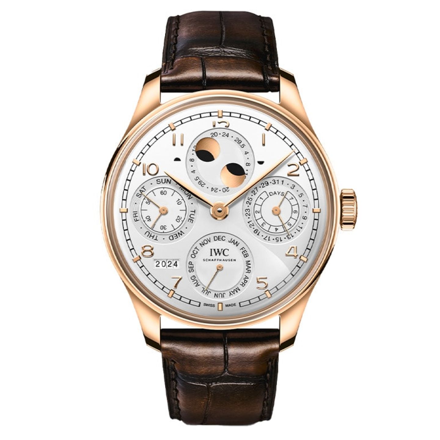 IWC Portuguese Perpetual Calendar IW503701 (2025) - Silver dial 44 mm Rose Gold case (1/1)