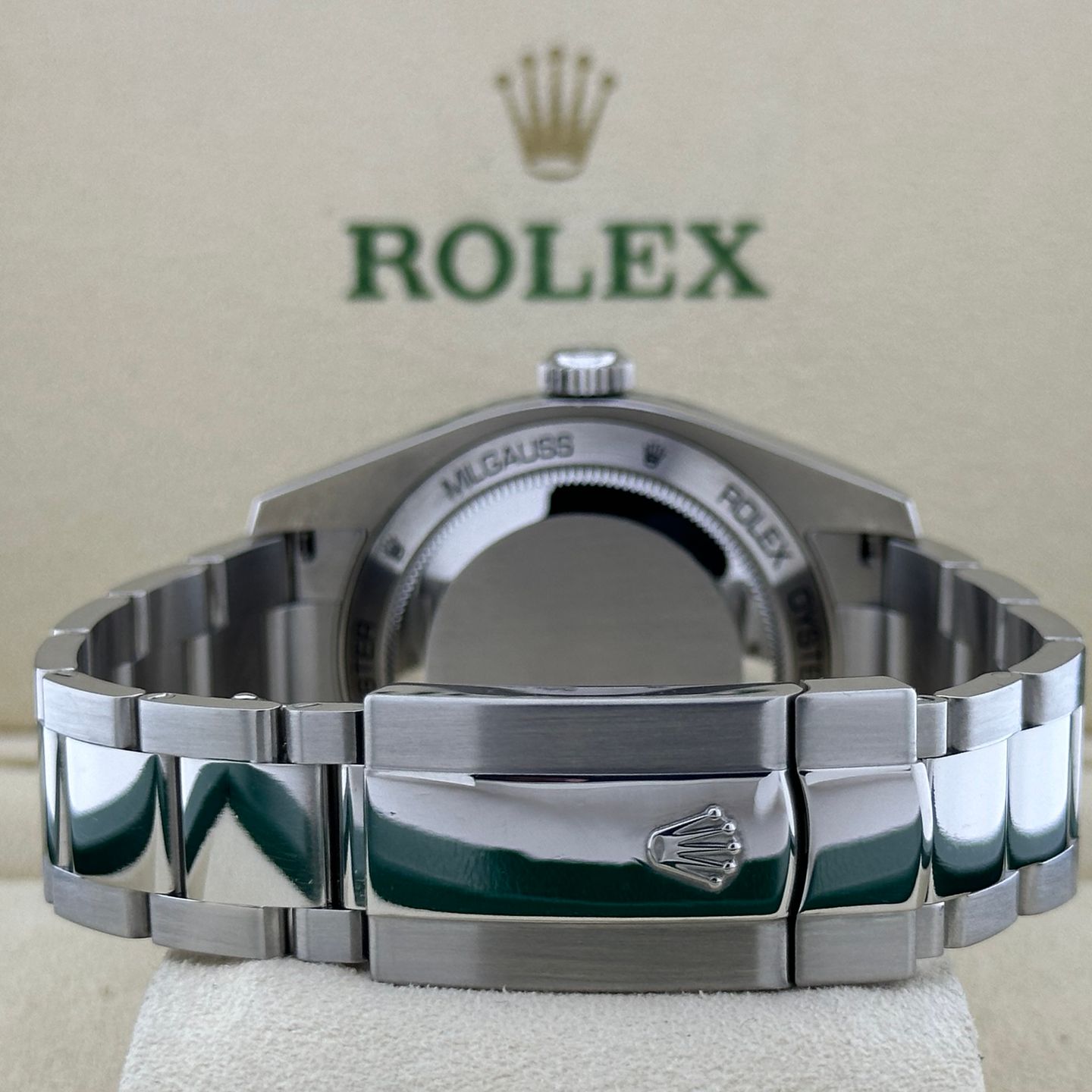 Rolex Milgauss 116400GV (2008) - Zwart wijzerplaat 40mm Staal (6/8)