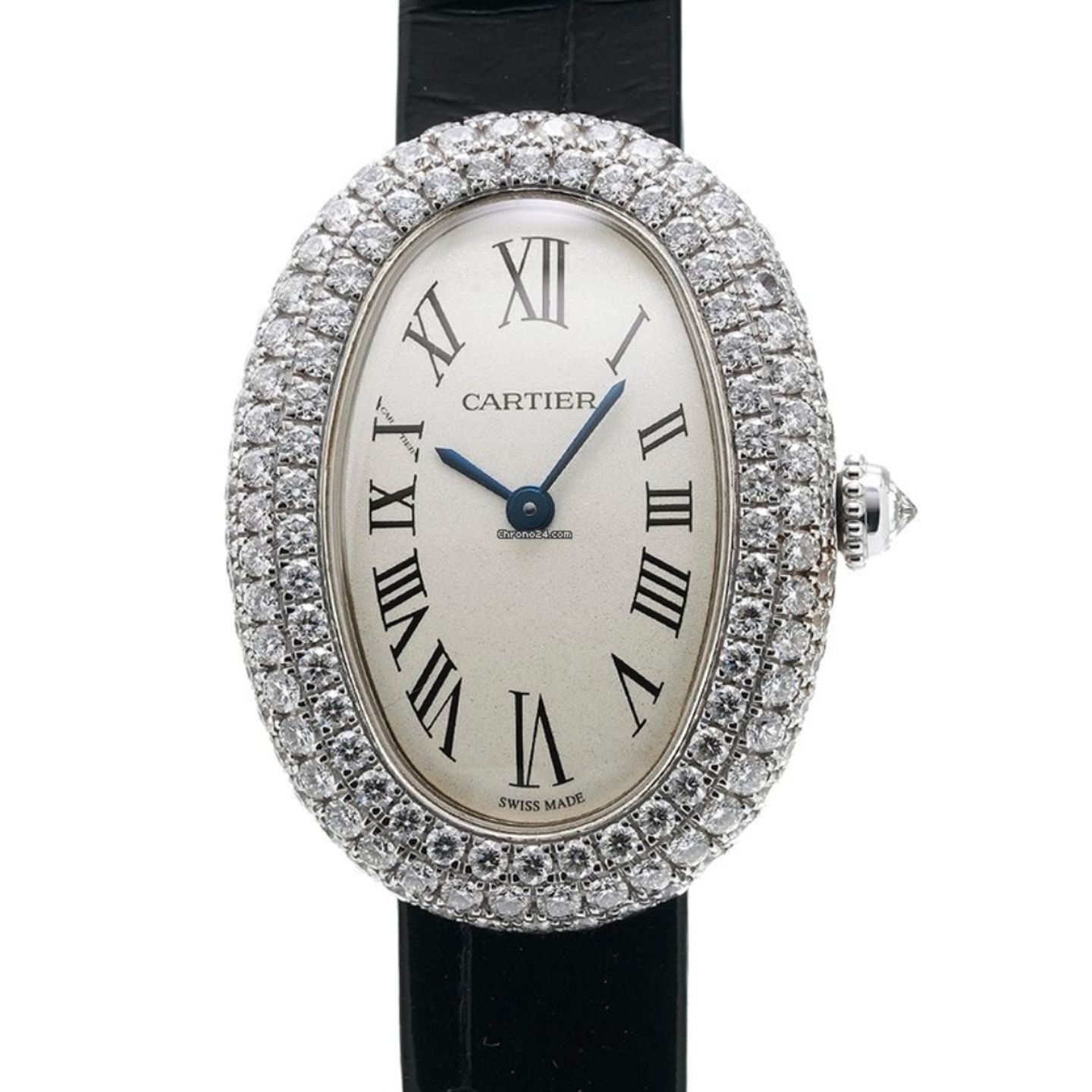 Cartier Baignoire WJBA0015 (2023) - Silver dial 32 mm White Gold case (1/1)