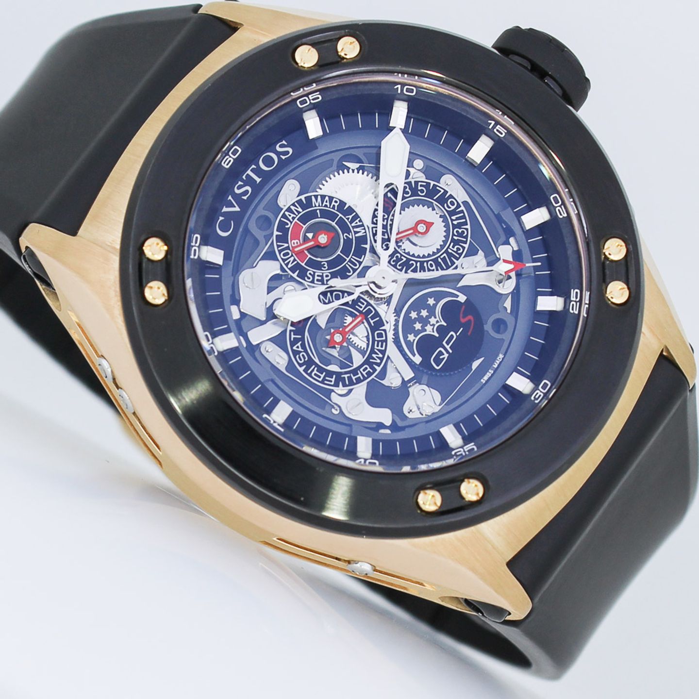 Cvstos Challenge-R QP-S (2012) - Black dial 50 mm Rose Gold case (1/8)