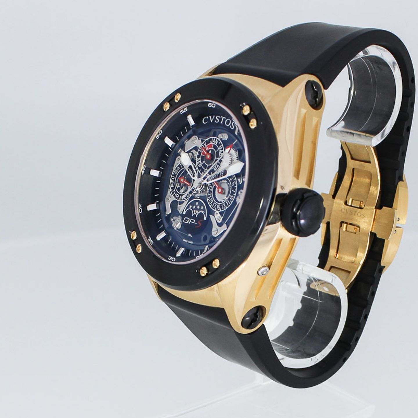 Cvstos Challenge-R QP-S (2012) - Black dial 50 mm Rose Gold case (5/8)