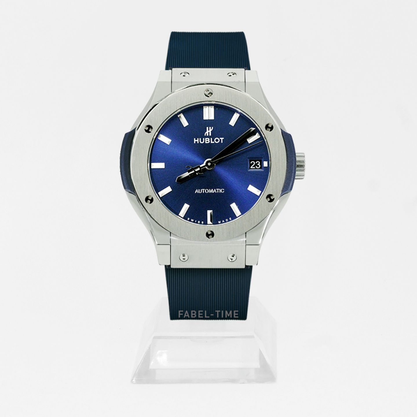 Hublot Classic Fusion Blue 565.NX.7170.RX (2024) - Blauw wijzerplaat 38mm Titanium (1/1)