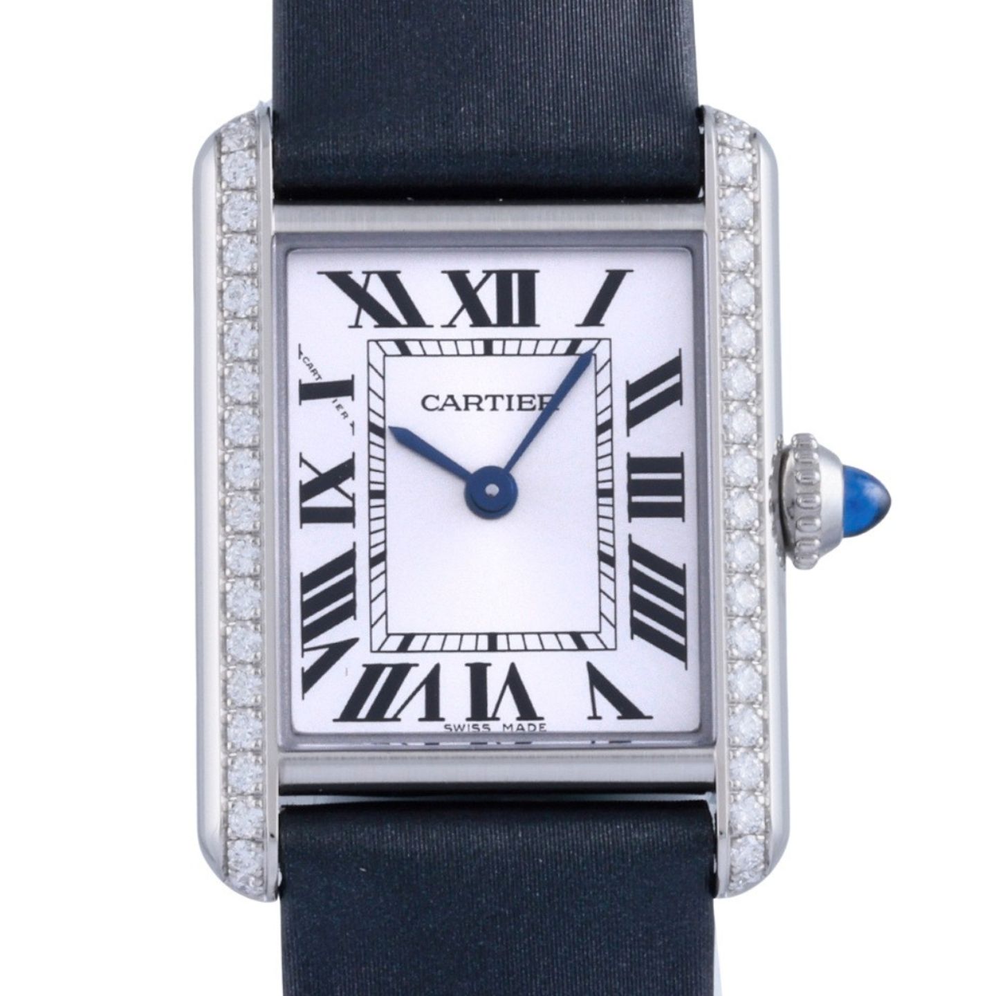 Cartier Tank W4TA0016 (2023) - Wit wijzerplaat 22mm Staal (1/1)