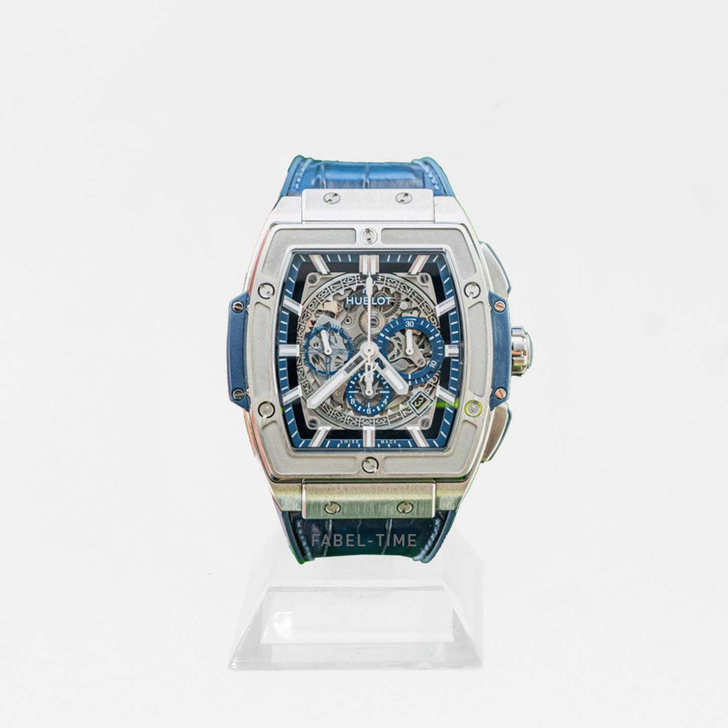 Hublot Spirit of Big Bang 601.NX.7170.LR (2024) - Blauw wijzerplaat 1 ATM Titanium (1/1)