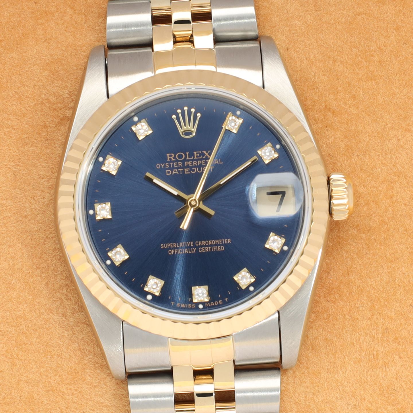 Rolex Datejust 31 68273 (1989) - Blue dial 31 mm Gold/Steel case (1/8)