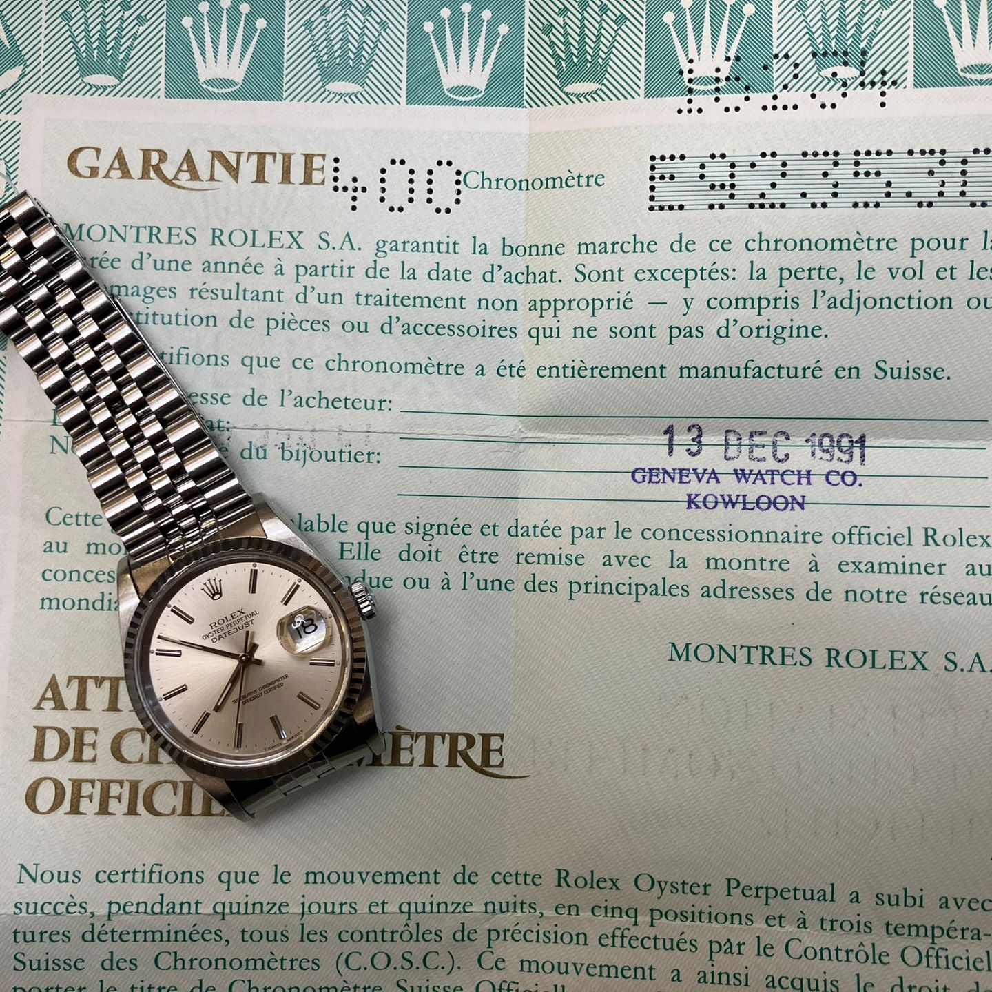 Rolex Datejust 36 16234 (1991) - Zilver wijzerplaat 36mm Staal (2/4)