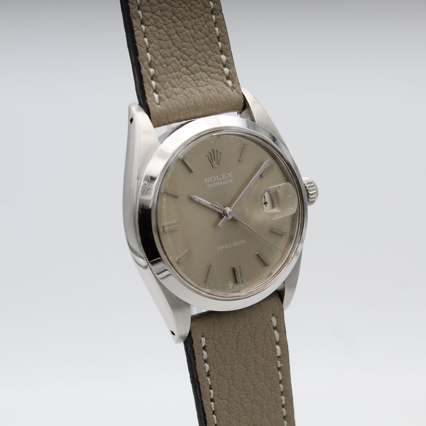 Rolex Oyster Precision 6694 (1969) - Grey dial 40 mm Steel case (3/8)