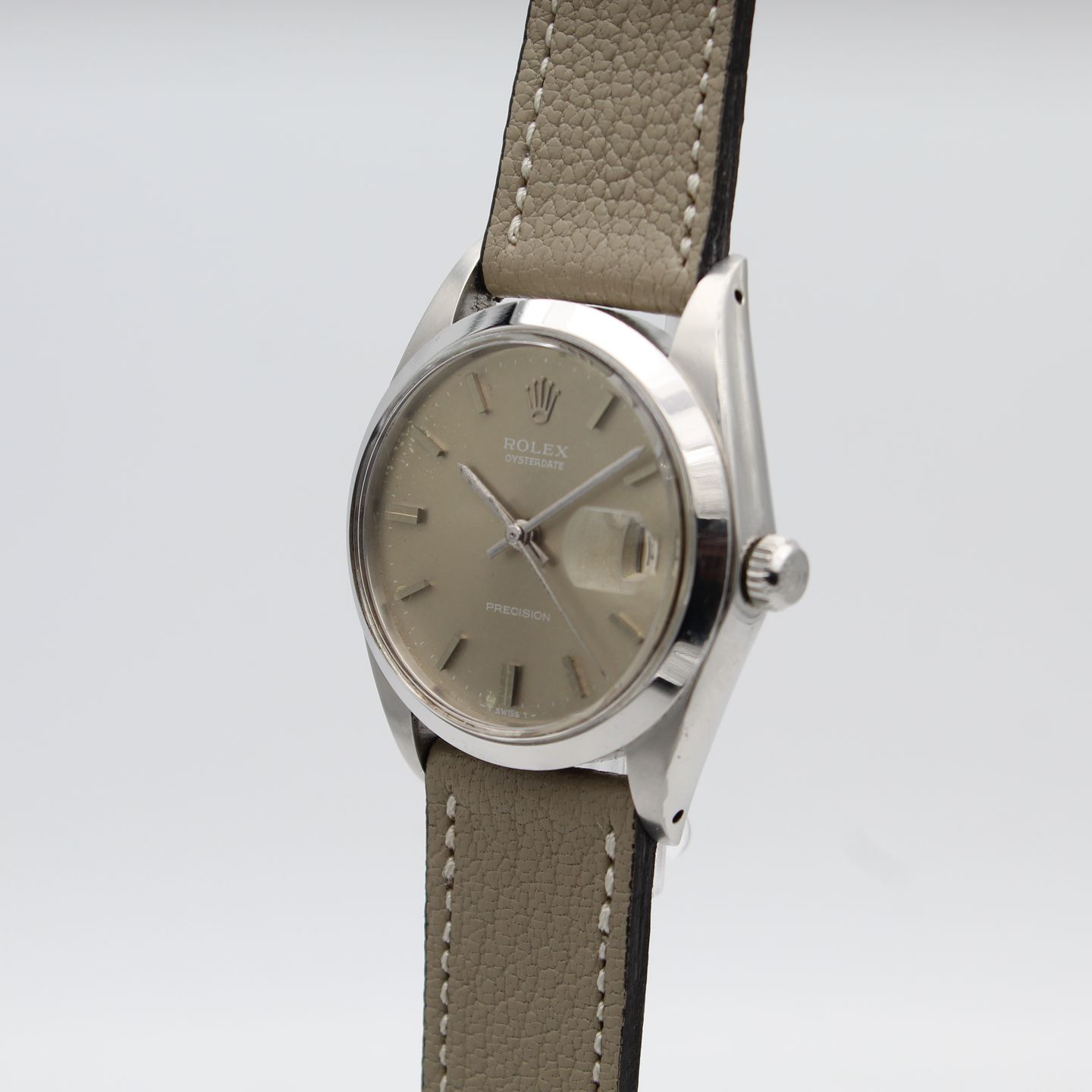 Rolex Oyster Precision 6694 (1969) - Grey dial 40 mm Steel case (2/8)