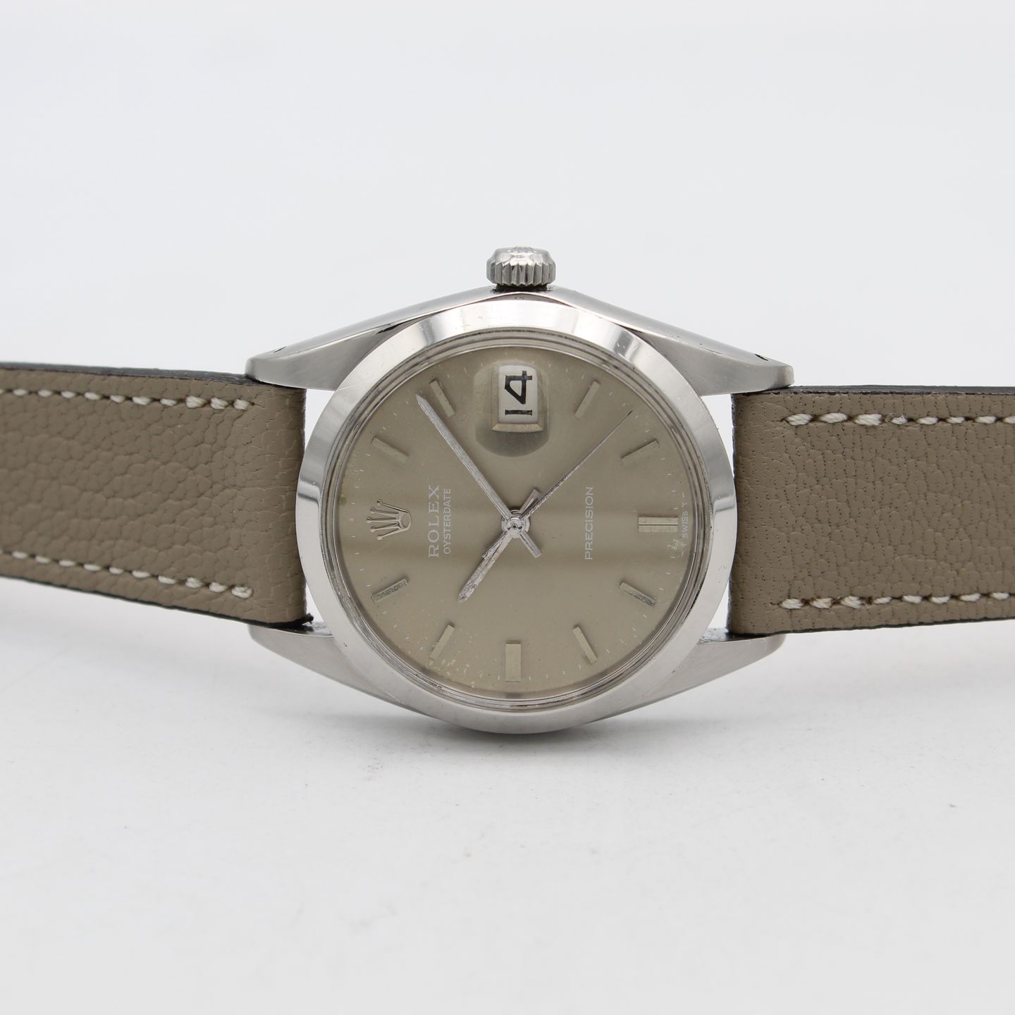 Rolex Oyster Precision 6694 (1969) - Grey dial 40 mm Steel case (4/8)