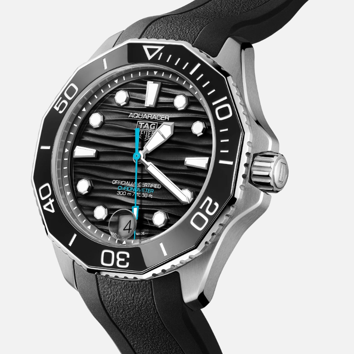 TAG Heuer Aquaracer 300M WBP5110.FT6257 (2024) - Zwart wijzerplaat 42mm Staal (1/1)