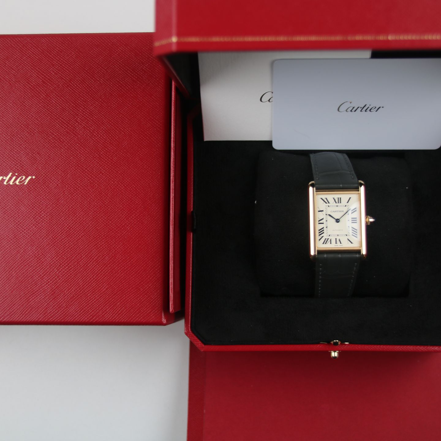 Cartier Tank Louis Cartier WGTA0357 (2025) - Silver dial 38 mm Yellow Gold case (6/8)