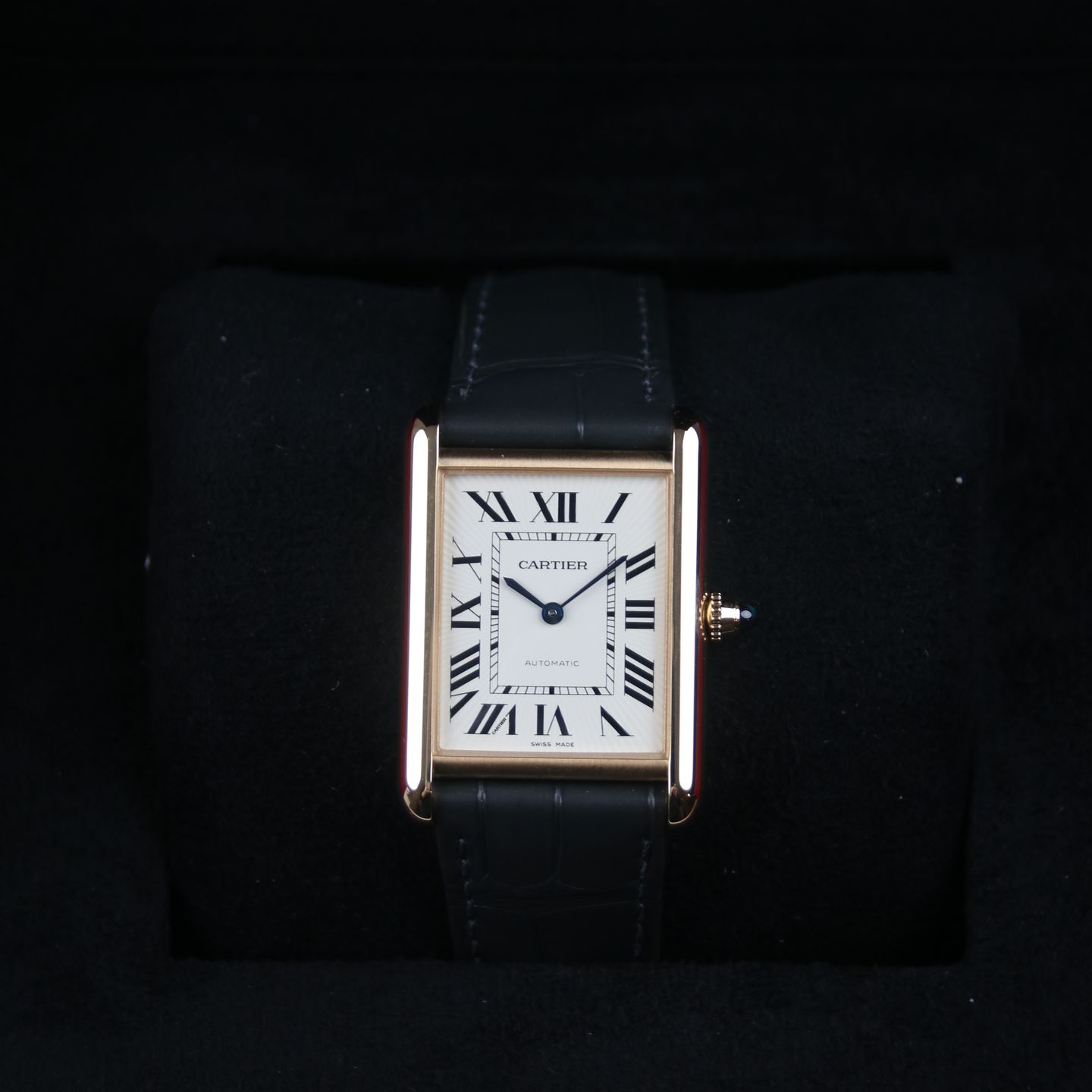 Cartier Tank Louis Cartier WGTA0357 (2025) - Silver dial 38 mm Yellow Gold case (5/8)