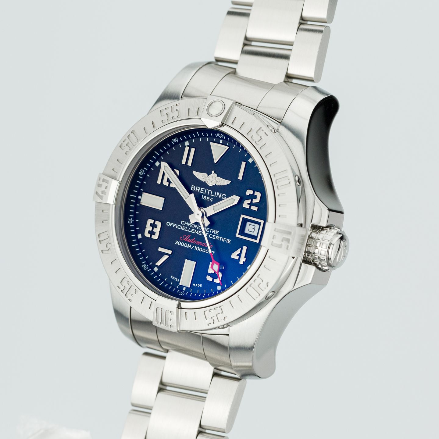 Breitling Avenger II Seawolf A1733110/BC31 (2019) - Zwart wijzerplaat 45mm Staal (3/8)