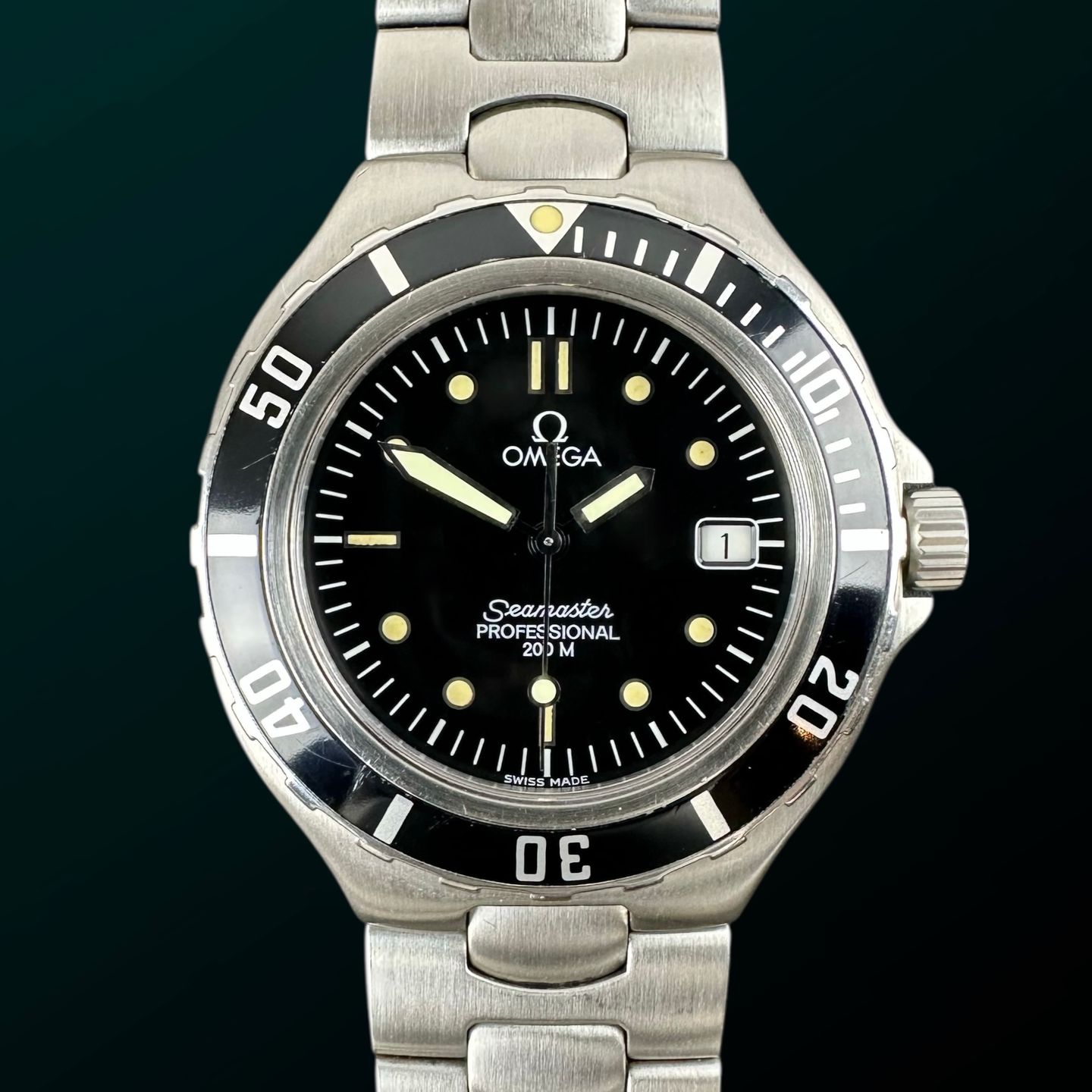 Omega Seamaster 396.1062 (1993) - Black dial 36 mm Steel case (1/8)