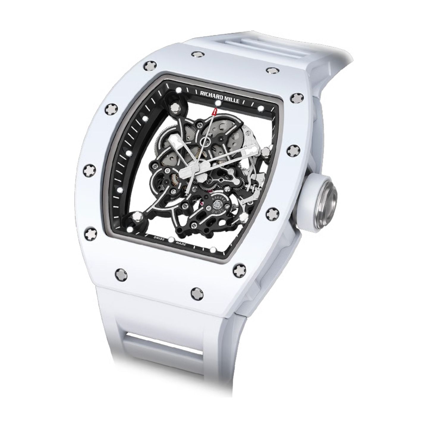 Richard Mille RM 055 RM055 (2019) - Transparant wijzerplaat 43mm Keramiek (1/1)