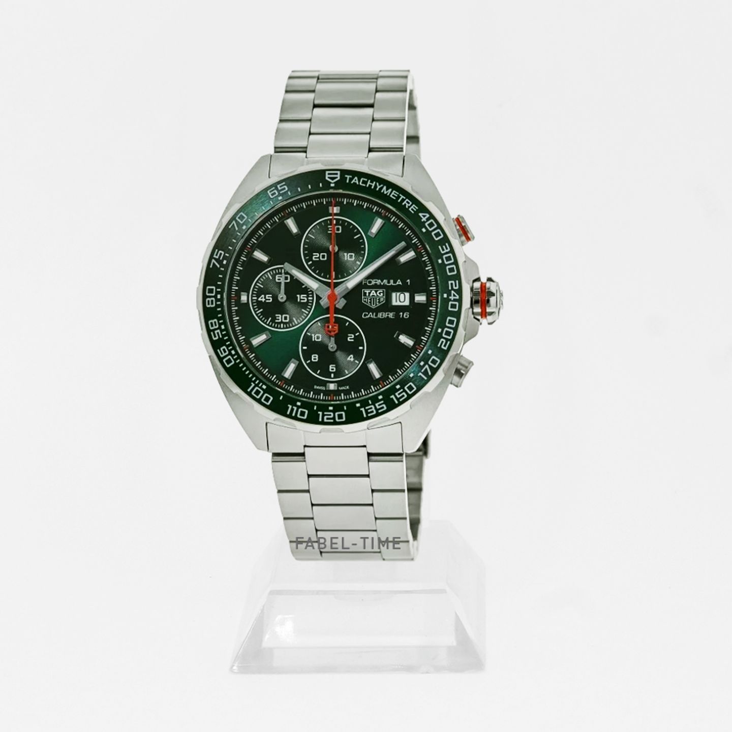 TAG Heuer Formula 1 CAZ201H.BA0876 (2024) - Groen wijzerplaat 44mm Staal (1/1)