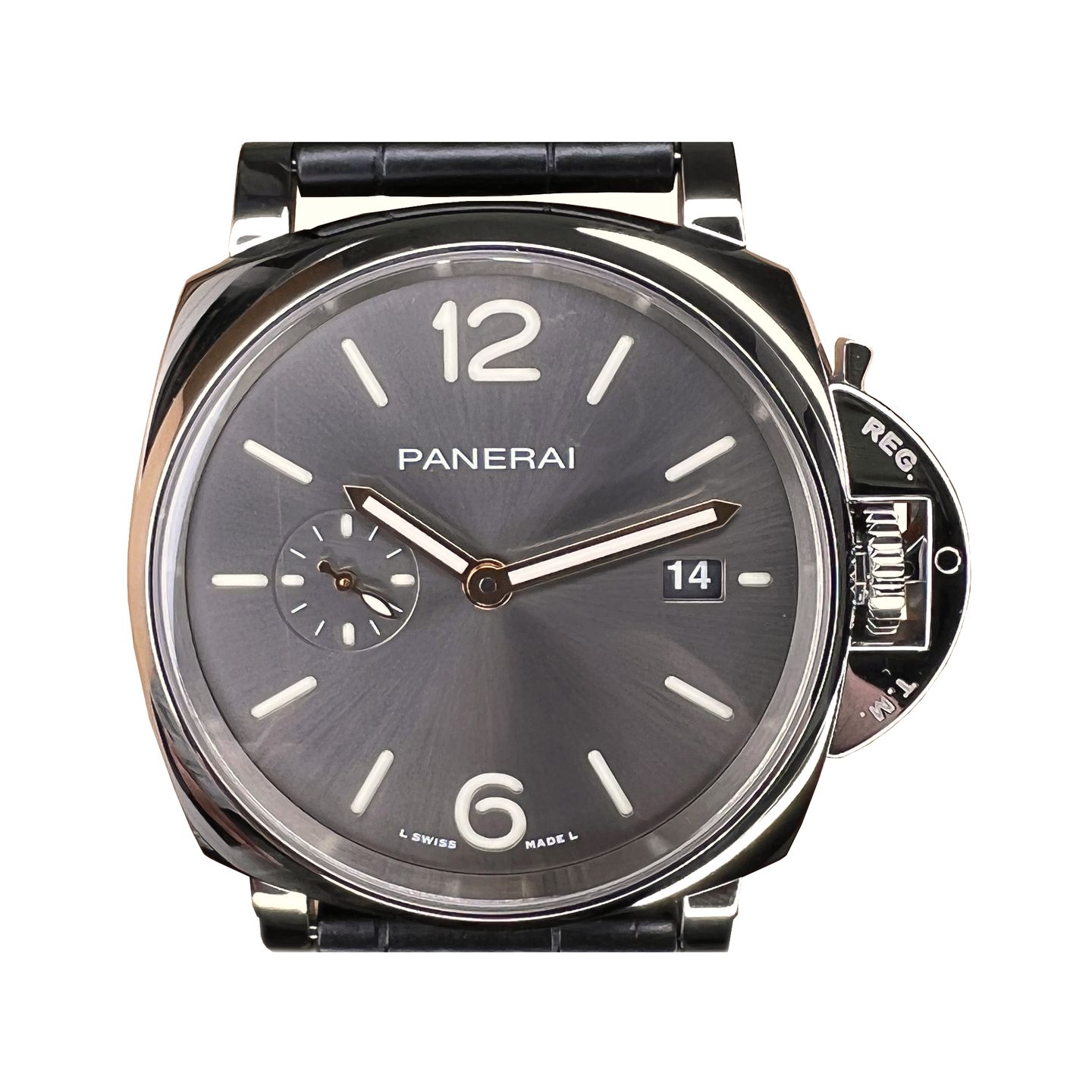 Panerai Luminor Due PAM01250 (2024) - Grijs wijzerplaat 42mm Staal (1/8)