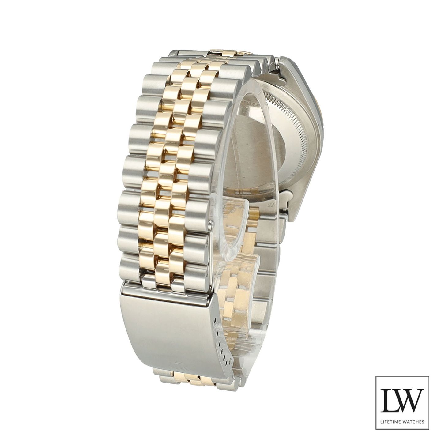 Rolex Datejust 36 16233 (1996) - Grey dial 36 mm Gold/Steel case (6/8)