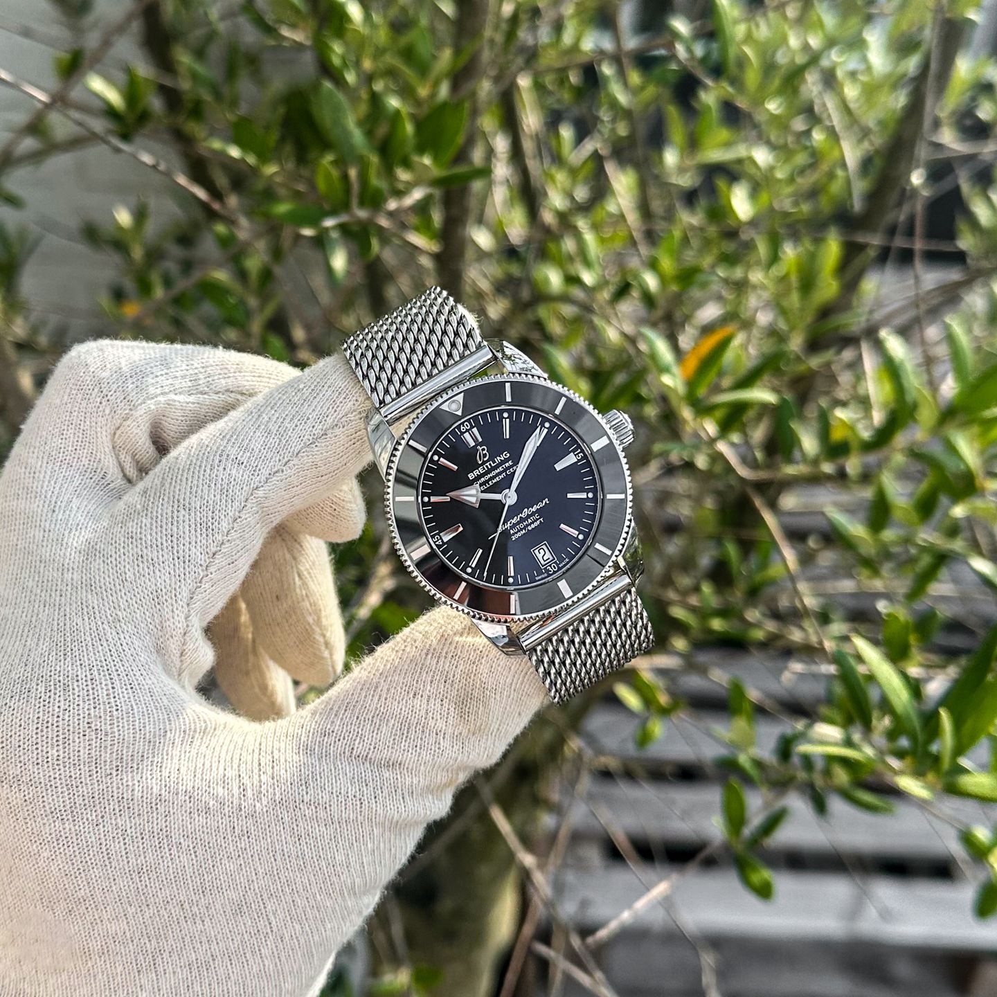 Breitling Superocean AB201012 (2018) - Black dial 42 mm Steel case (1/8)