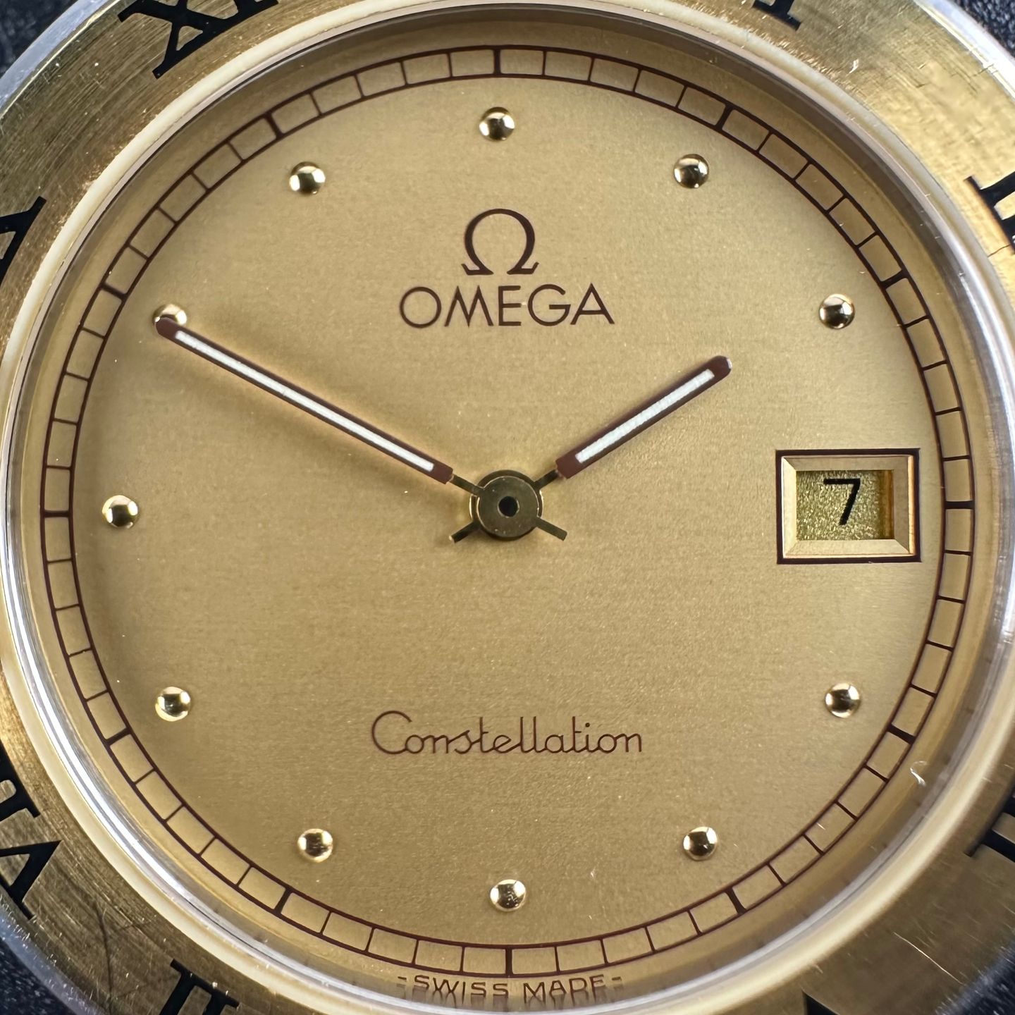 Omega Constellation 196.0360 (1993) - Gold dial 31 mm Gold/Steel case (8/8)