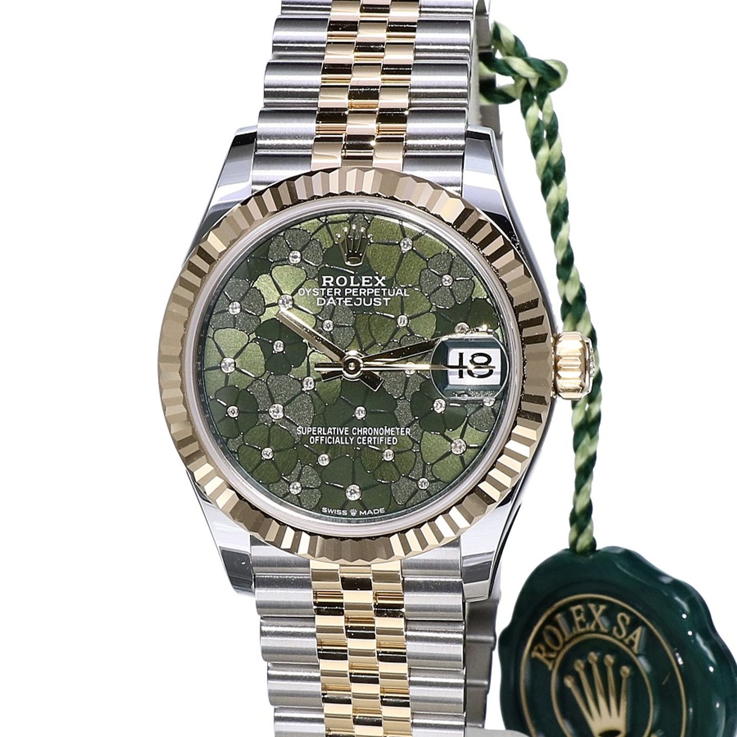 Rolex Datejust 31 278273 (2022) - Green dial 31 mm Steel case (4/8)