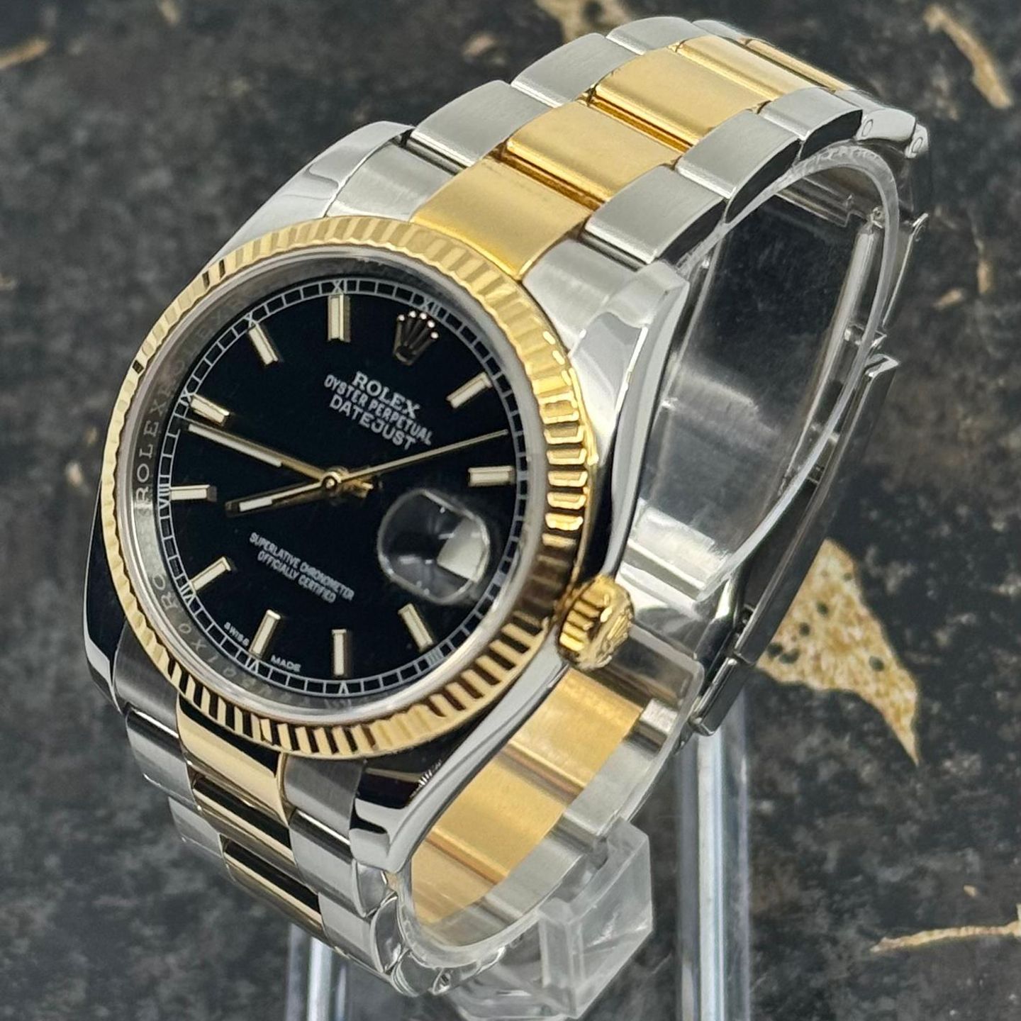 Rolex Datejust 36 116233 (2017) - Zwart wijzerplaat 36mm Goud/Staal (5/8)