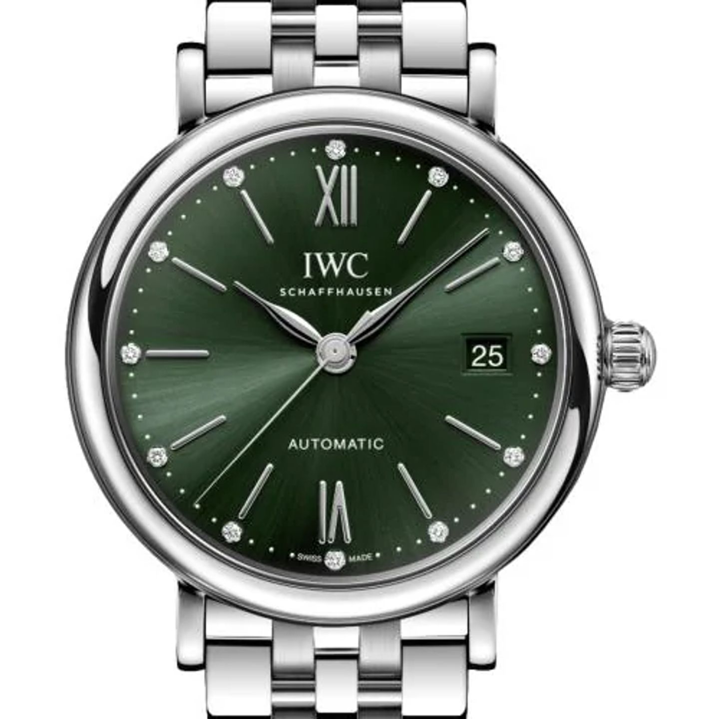 IWC Portofino Automatic IW458602 (2026) - Groen wijzerplaat 37mm Staal (1/1)