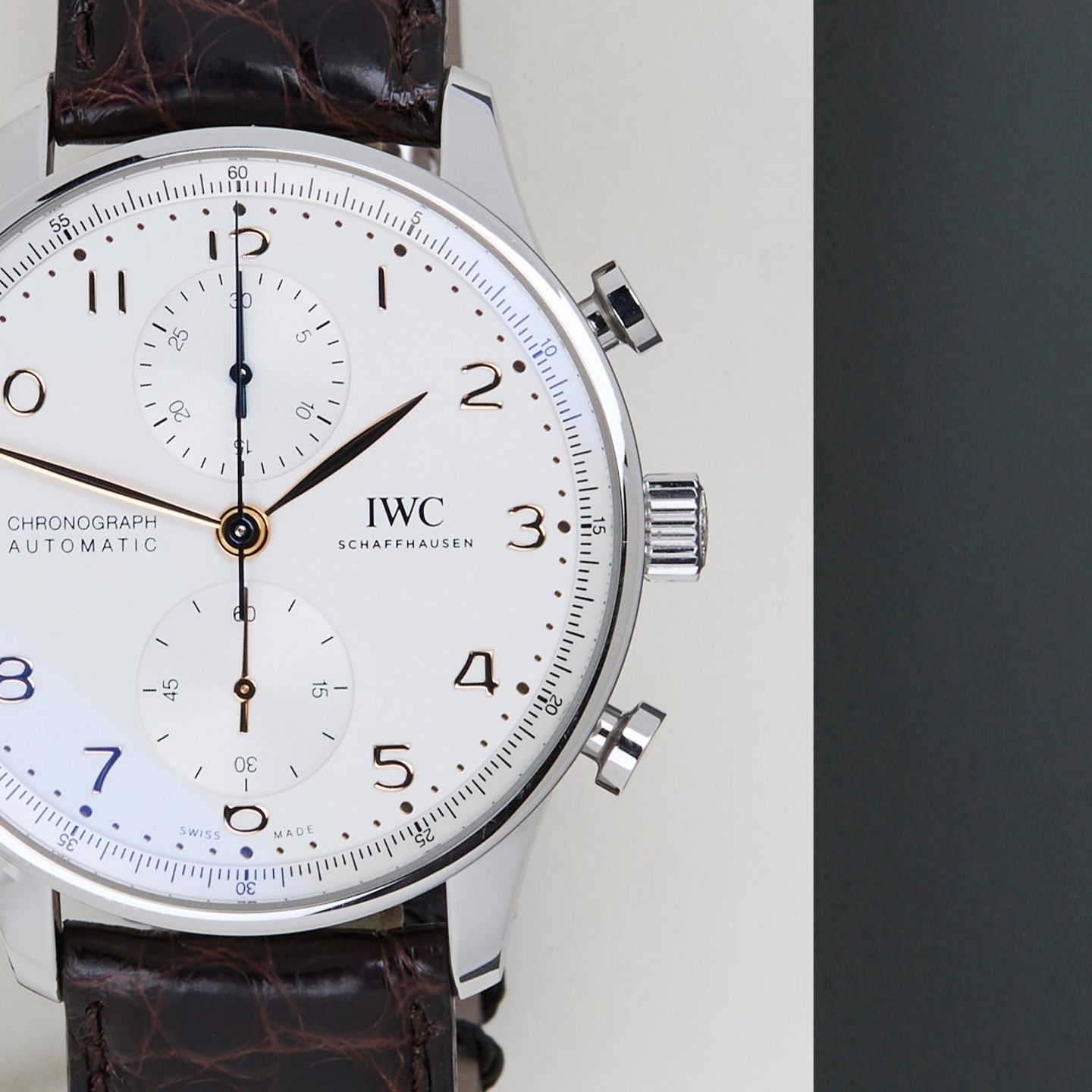 IWC Portuguese Chronograph IW371604 (2020) - Zilver wijzerplaat 41mm Staal (5/8)