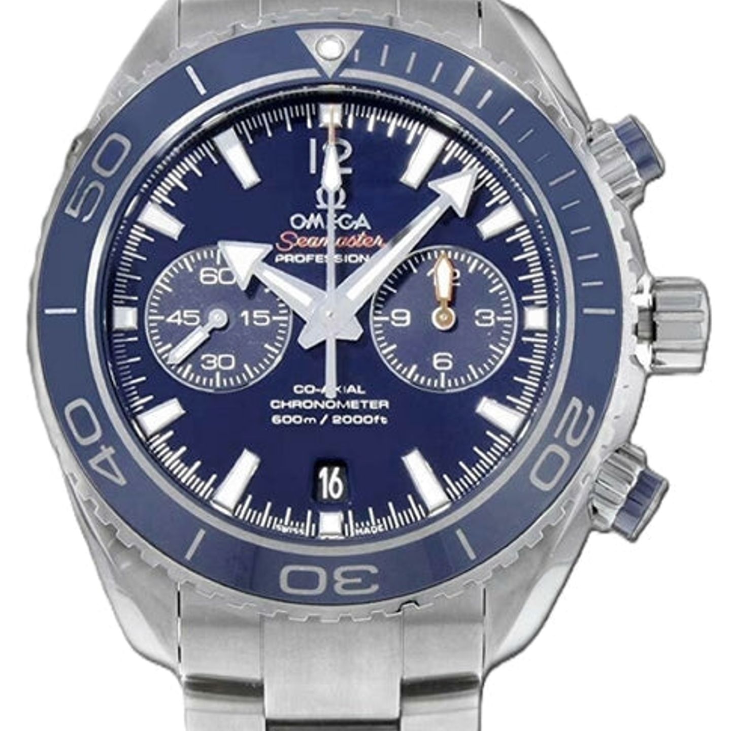 Omega Seamaster Planet Ocean Chronograph 215.30.46.51.03.001 (2026) - Blauw wijzerplaat 46mm Staal (1/1)