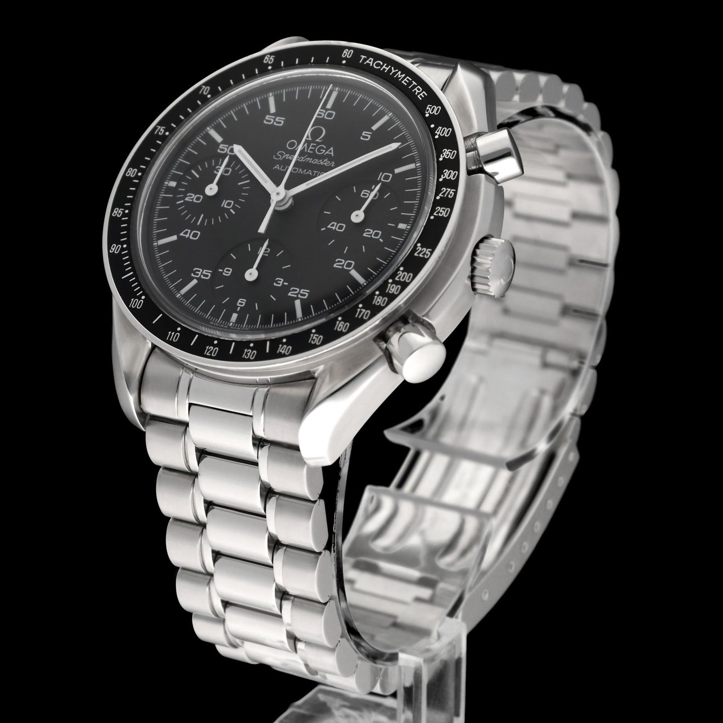 Omega Speedmaster Reduced 3510.50.00 (1998) - Black dial 39 mm Steel case (5/8)