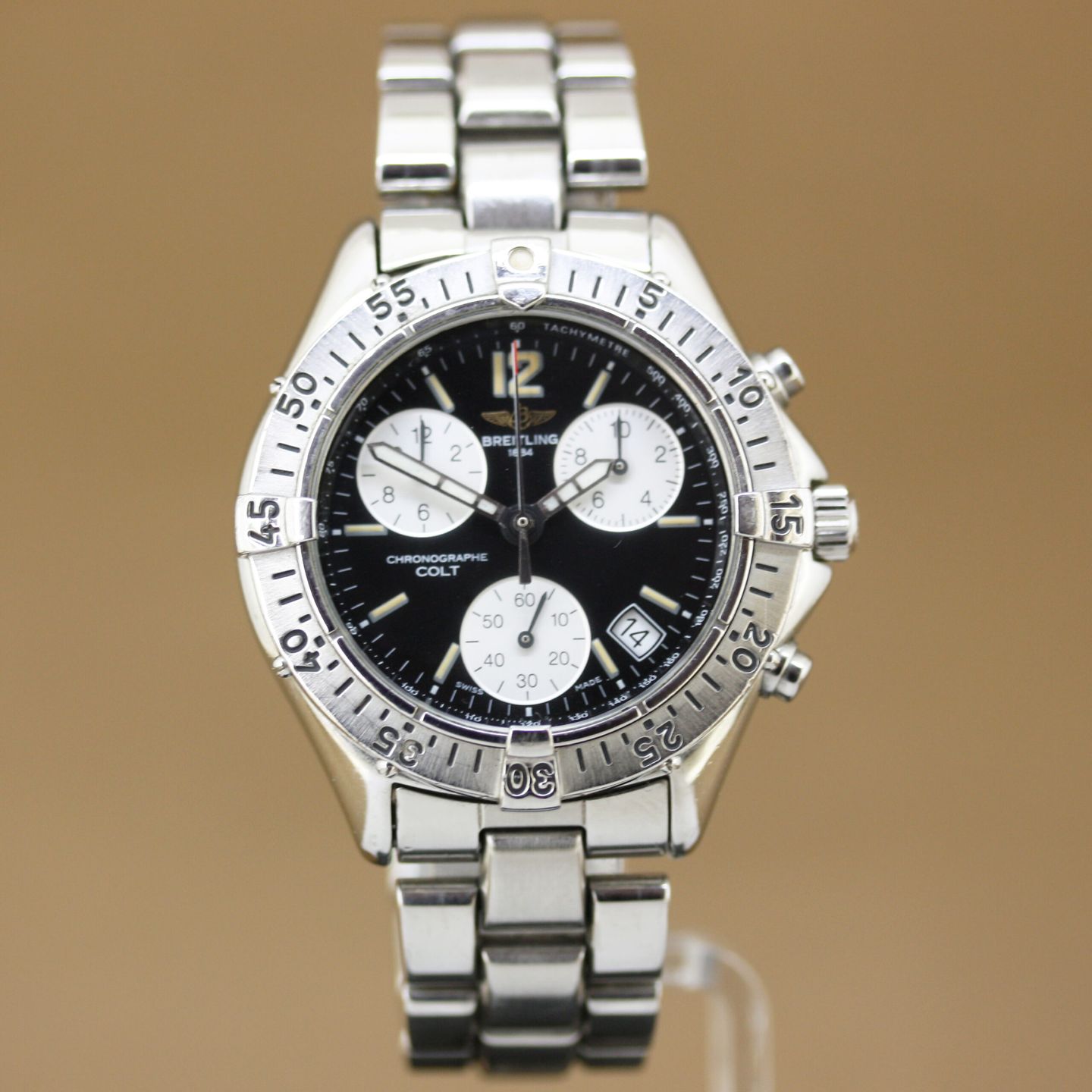 Breitling Colt Chronograph A53035 (1999) - 38mm Staal (1/8)