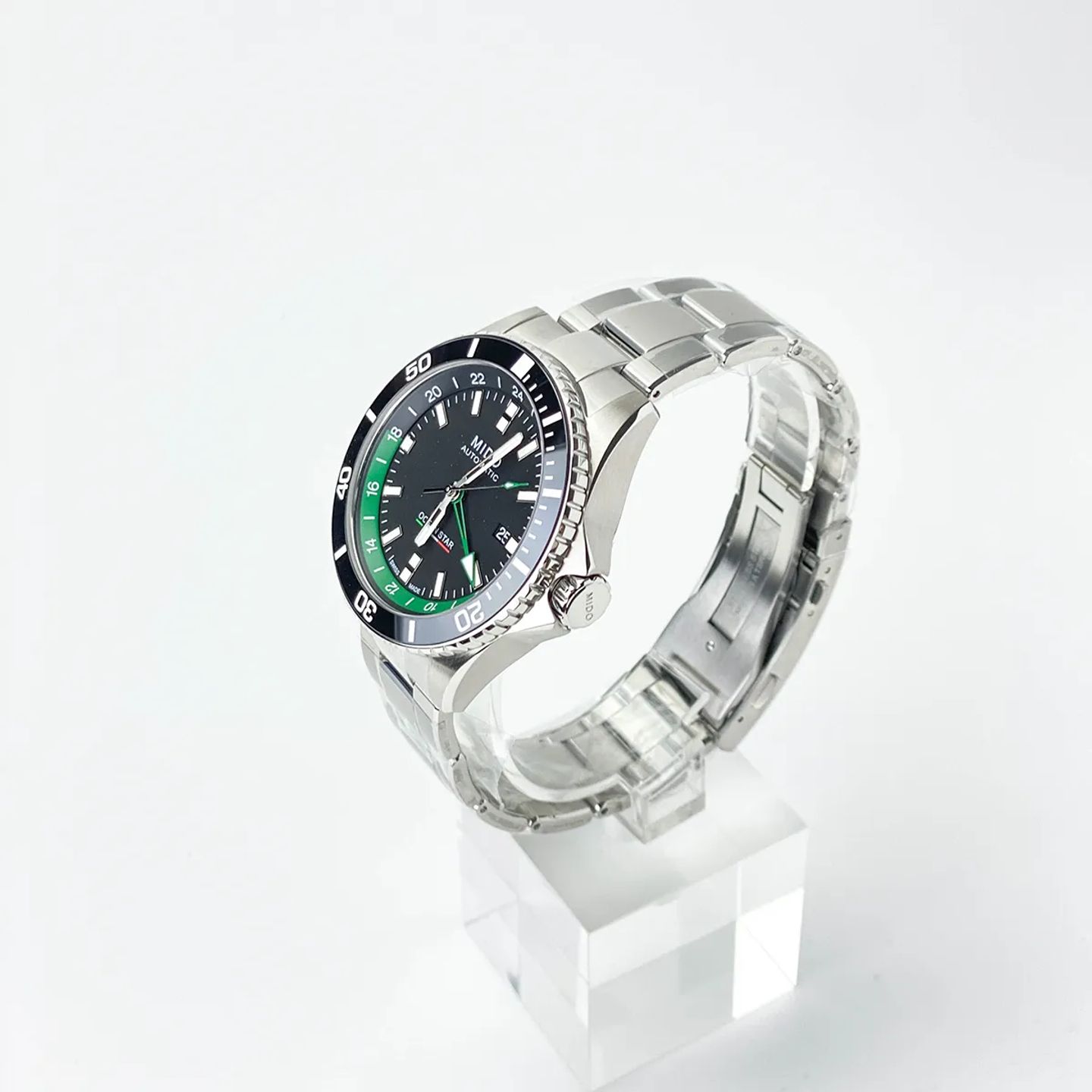 Mido Ocean Star GMT M026.629.11.051.03 (2024) - Zwart wijzerplaat 44mm Staal (4/5)