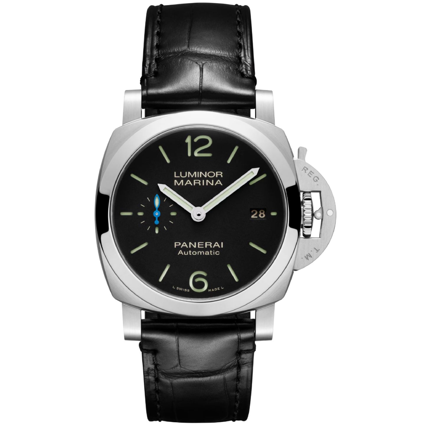 Panerai Luminor 1950 PAM01372 (2024) - Zwart wijzerplaat 40mm Staal (1/8)