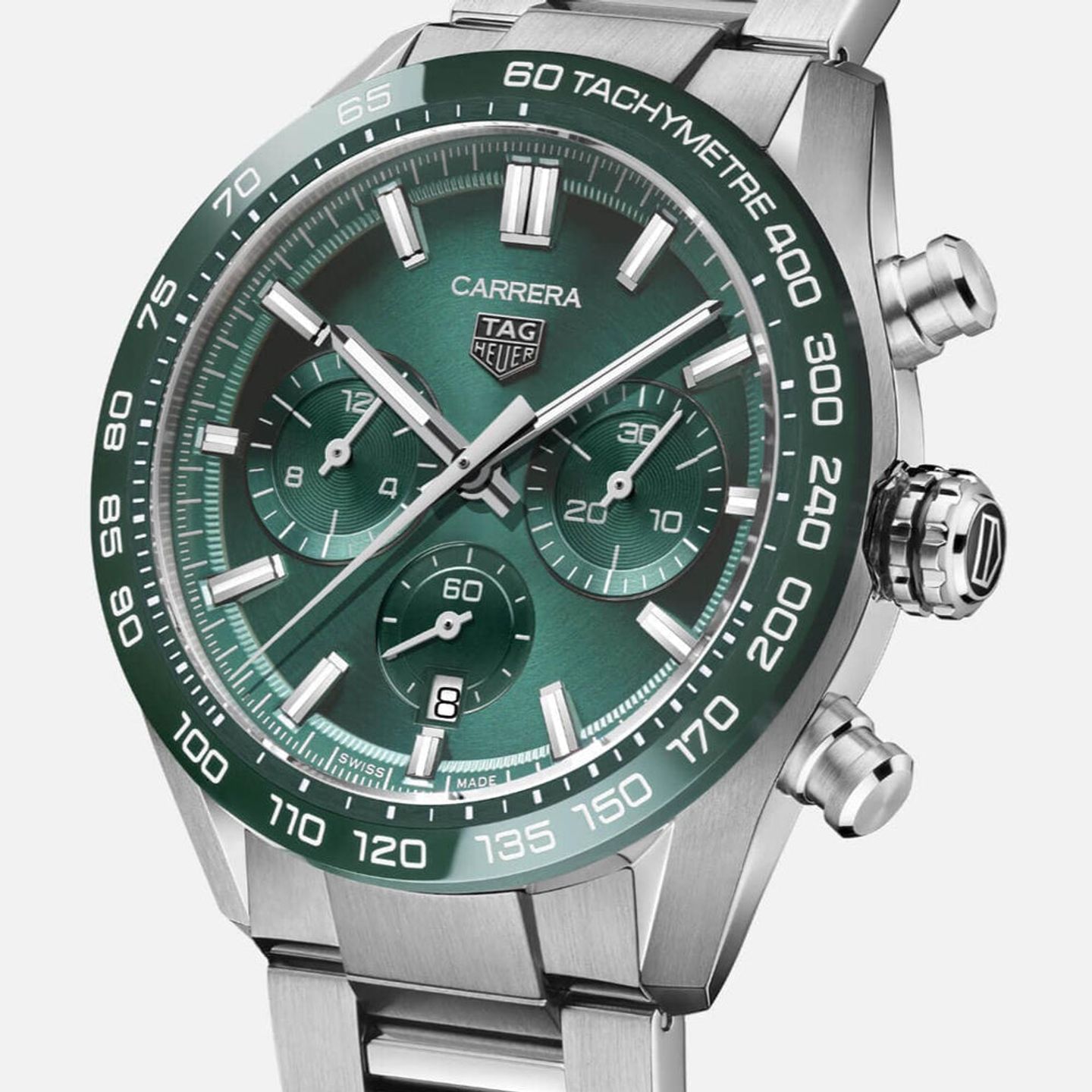 TAG Heuer Carrera CBN2A1N.BA0643 (2025) - Green dial 44 mm Steel case (1/1)