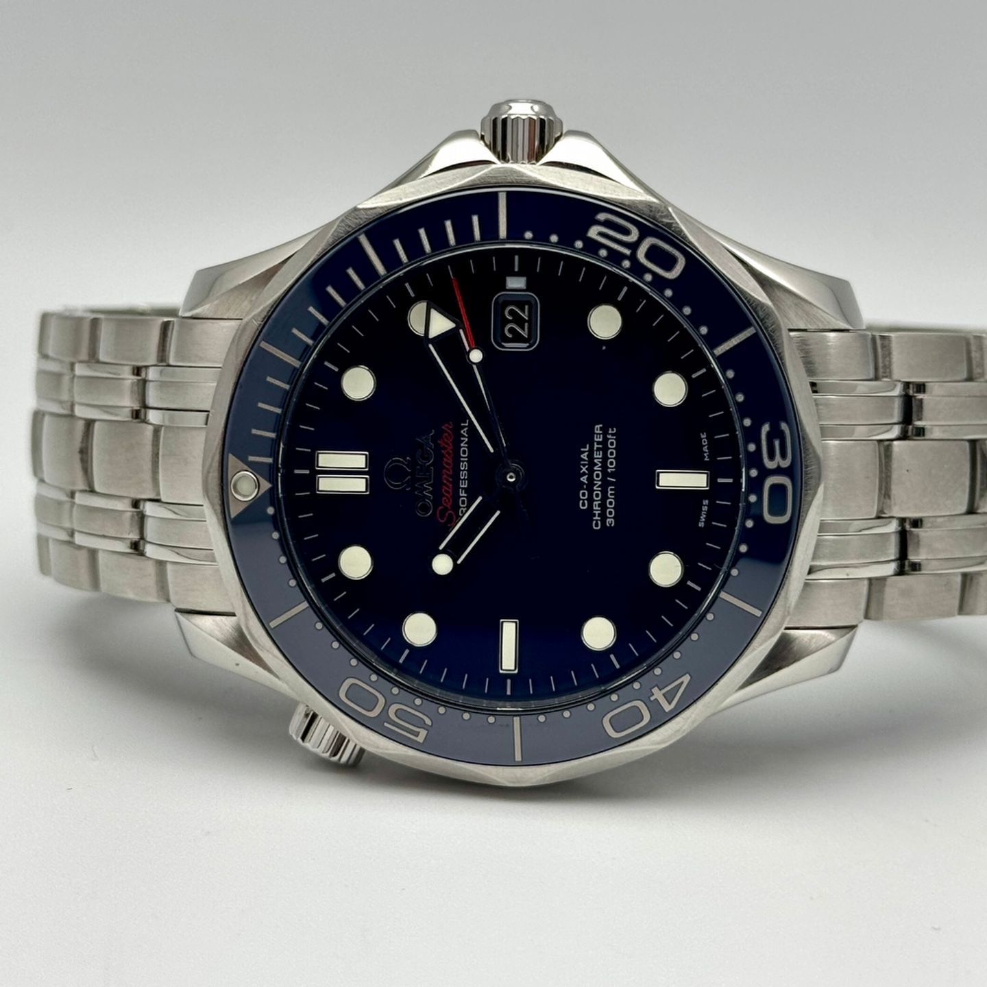 Omega Seamaster Diver 300 M 212.30.41.20.03.001 (2014) - Blauw wijzerplaat 41mm Staal (2/10)