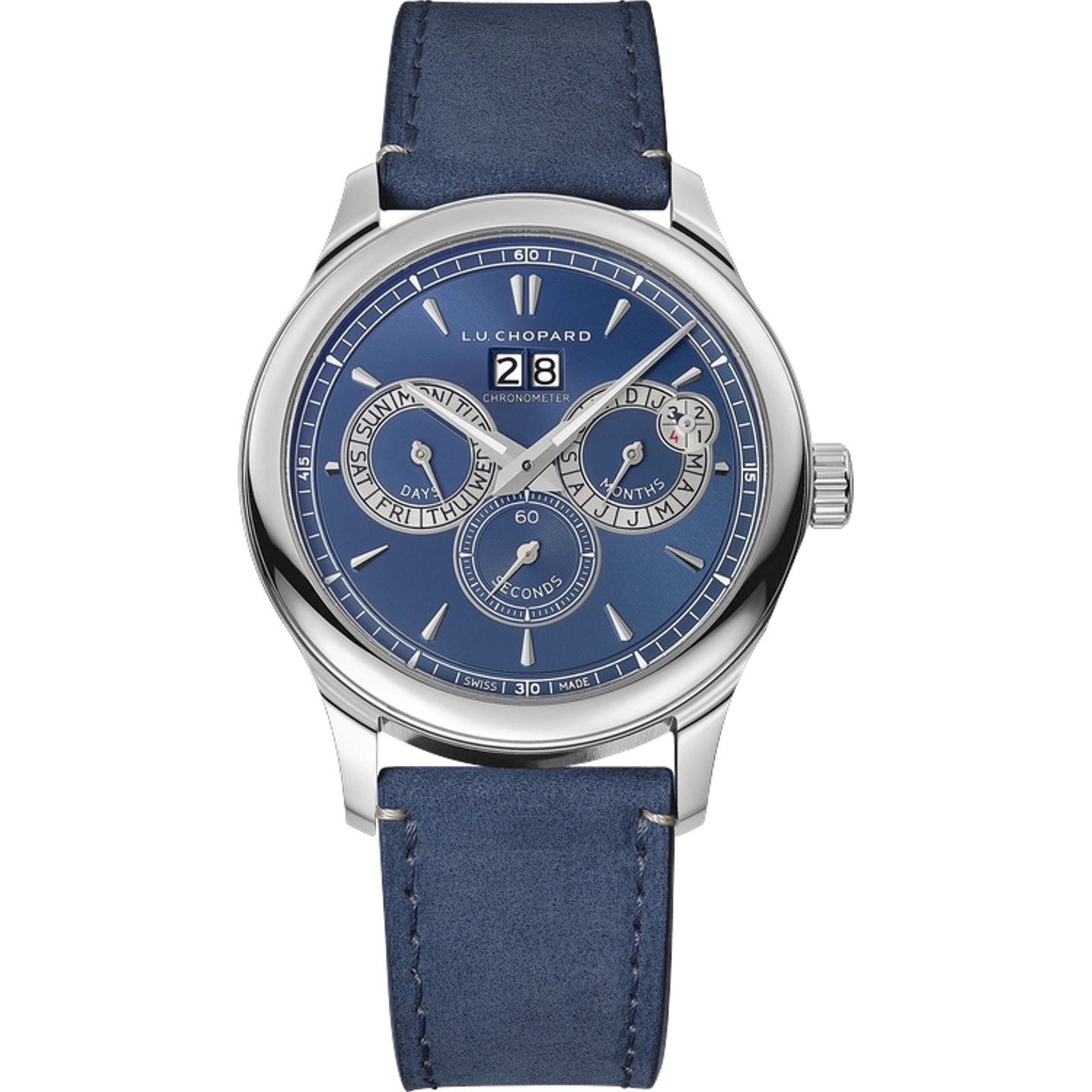Chopard L.U.C 168561-3003 (2025) - Blauw wijzerplaat 43mm Staal (1/1)