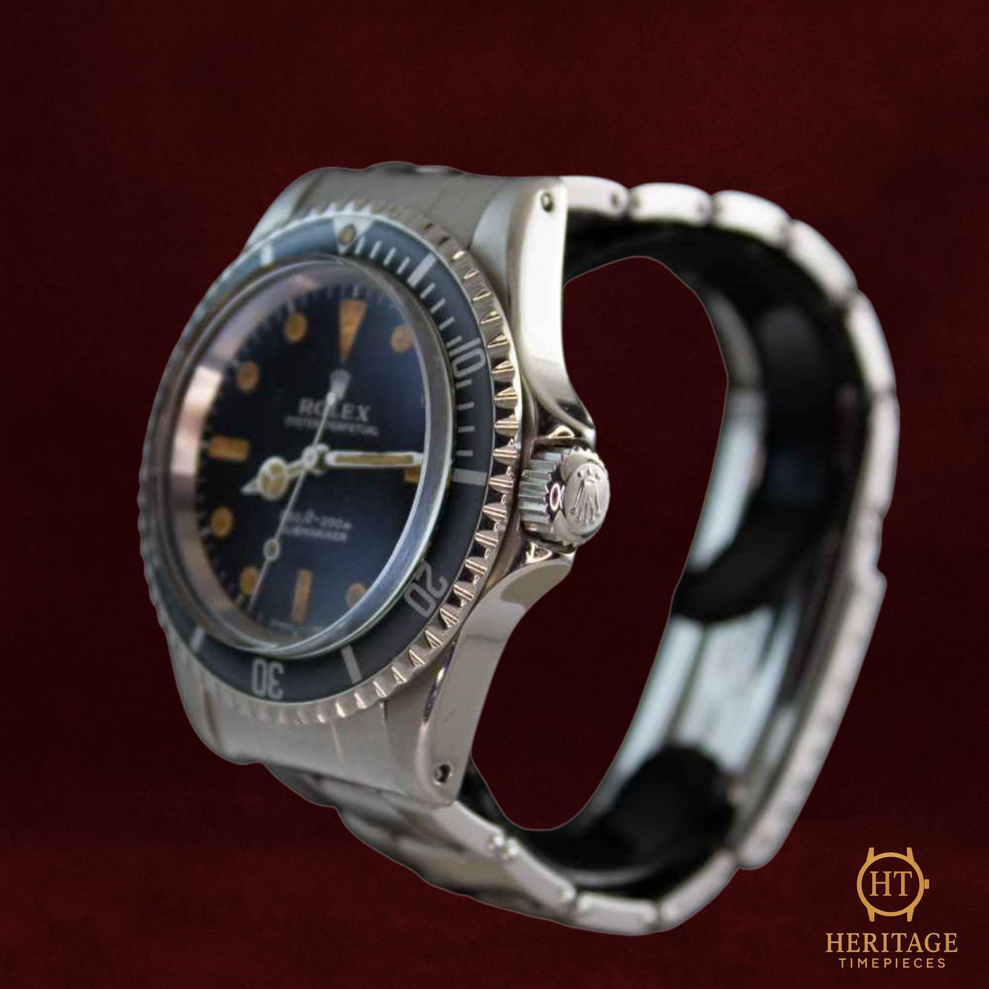 Rolex Submariner No Date 5513 (1967) - Zwart wijzerplaat 40mm Staal (3/8)