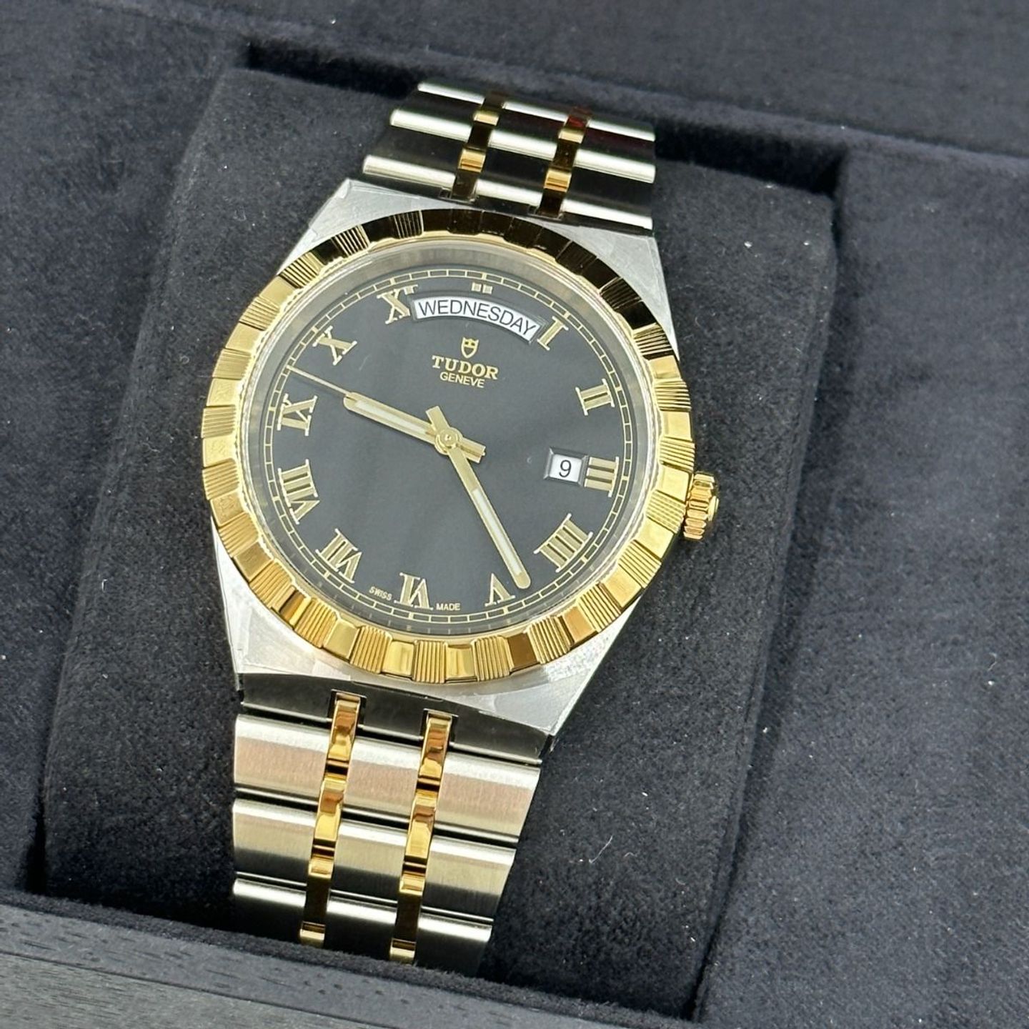 Tudor Royal 28603-0003 (2023) - Zwart wijzerplaat 41mm Staal (7/8)